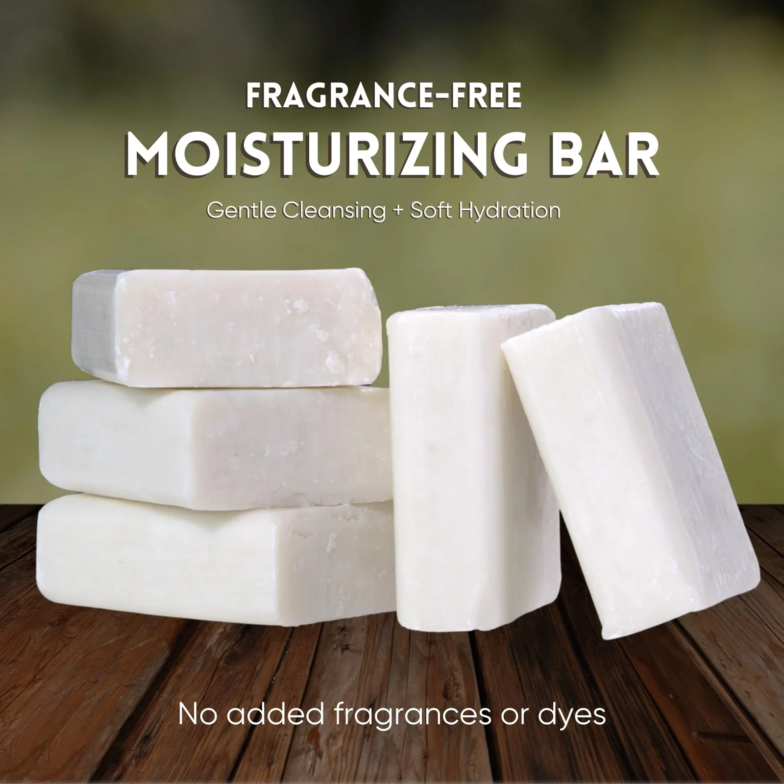 Amish Farms Pure Moisturizing Fragrance Free Bars with Coconut Oil & Shea Butter for Sensitive Skin - Made in USA | Women & Mens Face - Body Bar for Shower | NatureClean | 5oz Ea (5 Bars) - Image 7