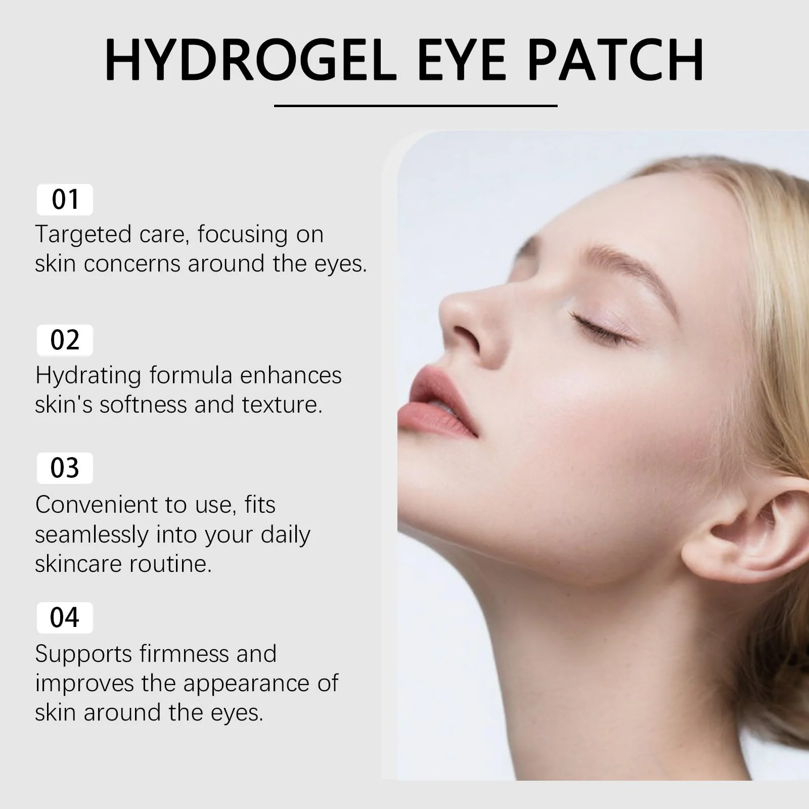 Amliya 60 PCS Set Skin Care Eye Patch Collagen Collagen Hydrogel Eye Masks for Puffy Eyes and Dark Circless (style 2) - Image 3