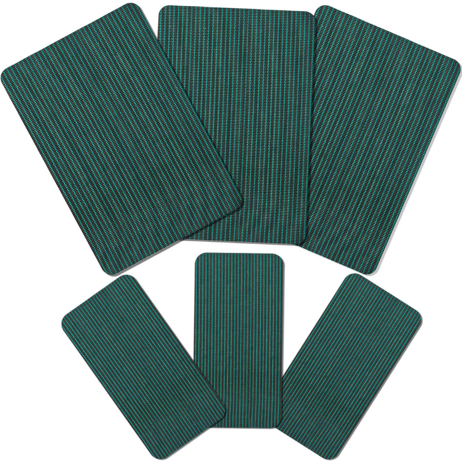 Amylove 12 Pcs Pool Safety Cover Patch Kit Swimming Pool Patch Repair Kit Self Adhesive Mesh for Inground Safety Cover, 12 x 8 Inch, 4 x 8 Inch (Green)