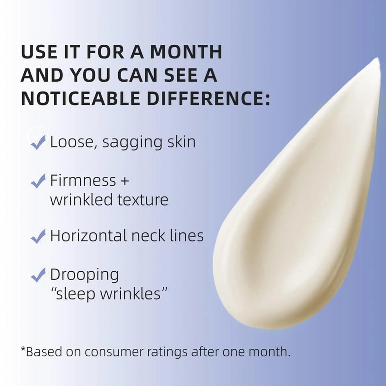AMZEYE Tighten and Lift Neck Cream, Instant Face Lift Cream, 1.7 fl oz, Firming Fine lines, Loose & Sagging On Face, Decollete & Other Skin Areas - Image 4