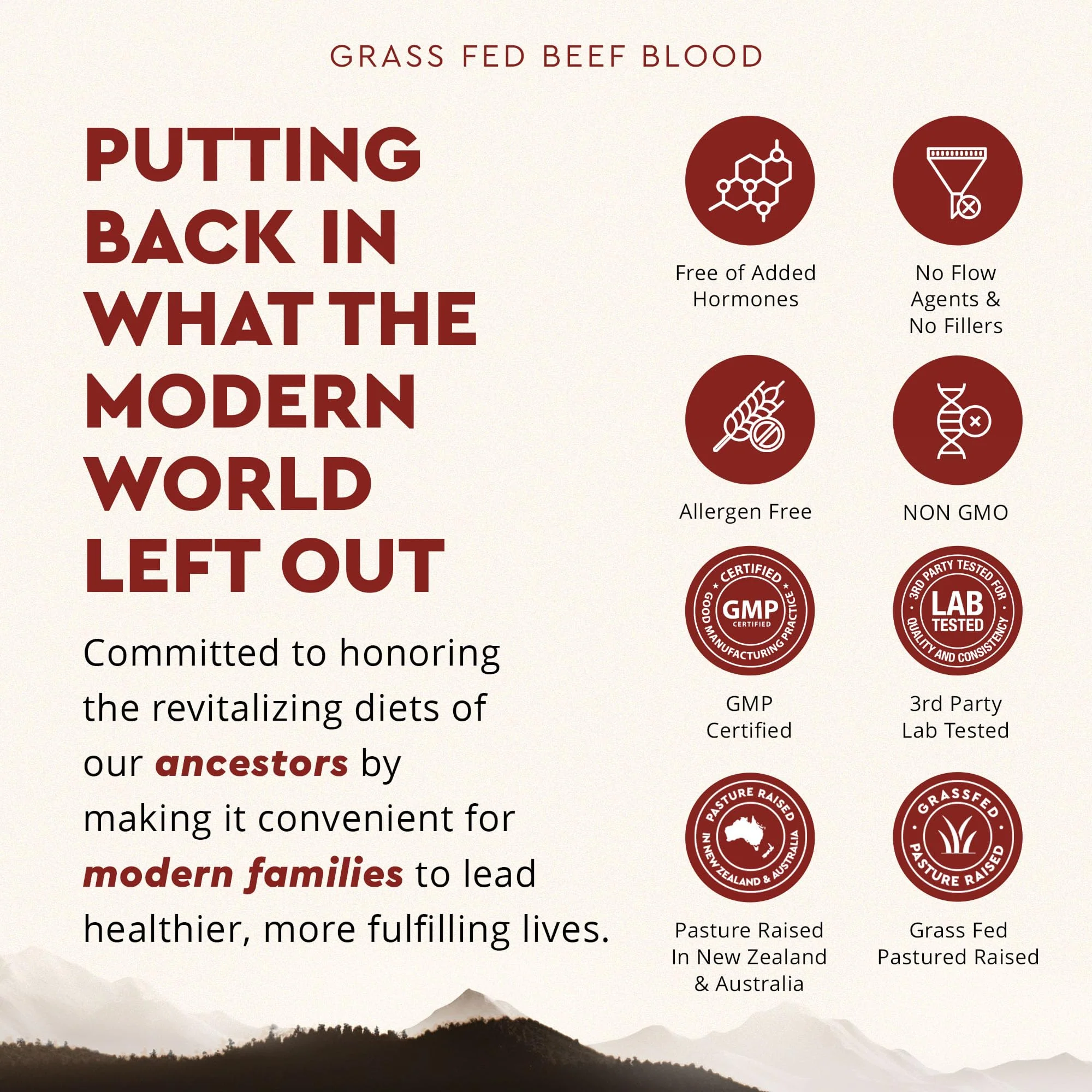 Ancestral Supplements Grass Fed Blood is Blood, Liver & Spleen Formula, 500mg, Grass Fed Beef Supplement, Red & White Blood Cell Formation, Immune and Heart Health Support, Non GMO, 180 Capsules - Image 3