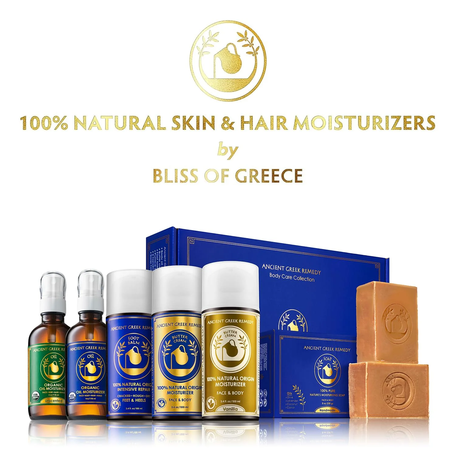 Ancient Greek Remedy Body Oil - Organic After Shower Face Oil & Body Moisturizer for Dry Skin - Almond, Jojoba, Olive, Lavender, Vitamin E Oils - Natural Clean Facial Skincare for Women & Men 4 oz - Image 3