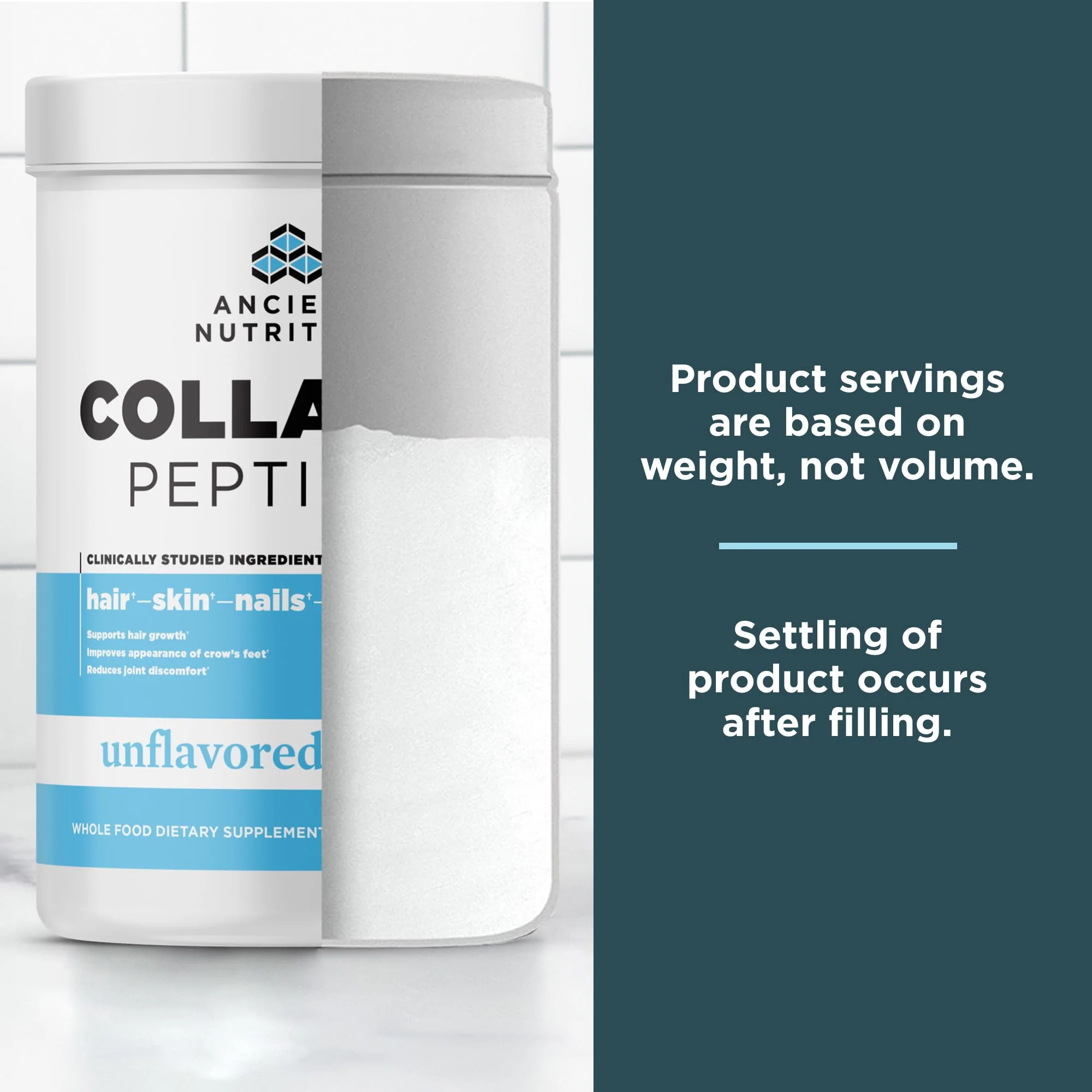 Ancient Nutrition Collagen Peptides, Collagen Peptides Powder, Unflavored Hydrolyzed Collagen, Supports Healthy Skin, Joints, Gut, Keto and Paleo Friendly, 38 Servings, 20g Collagen per Serving - Image 3
