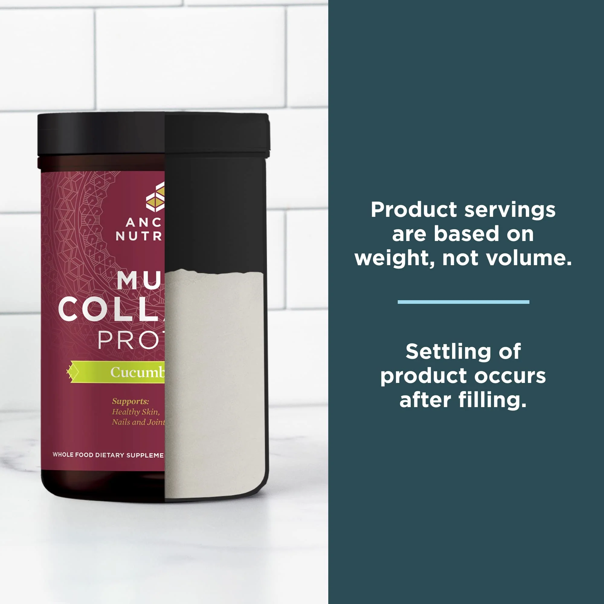 Ancient Nutrition Collagen Powder Protein, Multi Collagen Protein, Cucumber Lime, Hydrolyzed Collagen Peptides Supports Skin and Nails, Joint Supplement, 18.6oz - Image 7