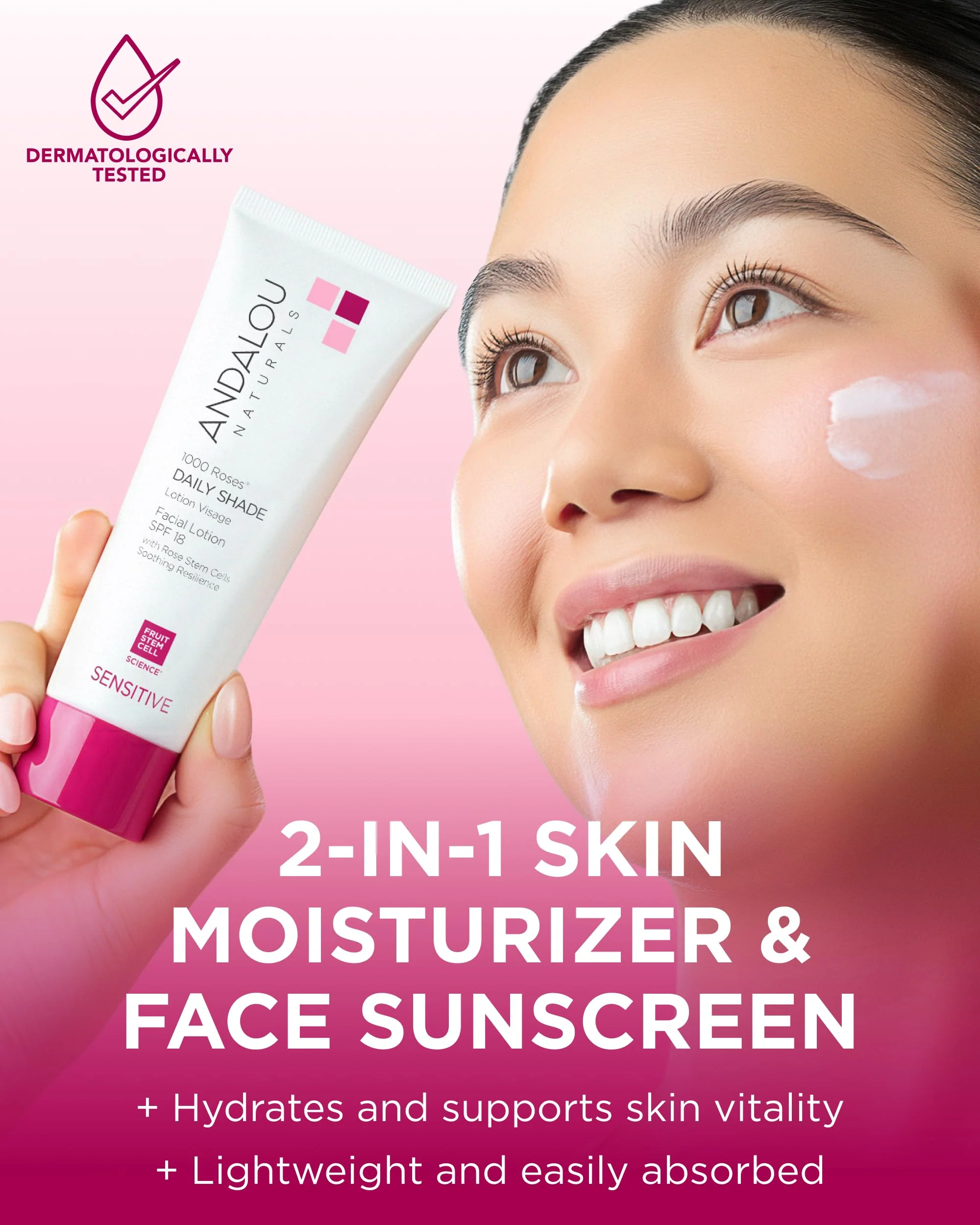 Andalou Naturals, Daily Shade Sensitive Rose Stem Cells, 2.7 Fl Oz - Image 8