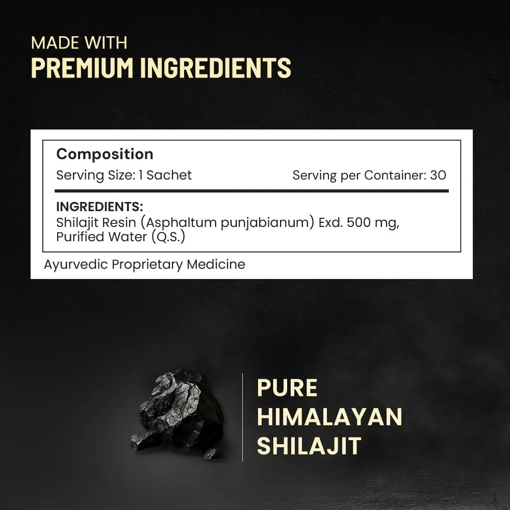 ANECDOTE Himalayan Shilajit Resin Cards 500mg | Boosts Stamina | Increases Productivity | 75% Fulvic Acid, 85+ Trace Minerals | No Added Sugar | Pack of 60 - Image 3