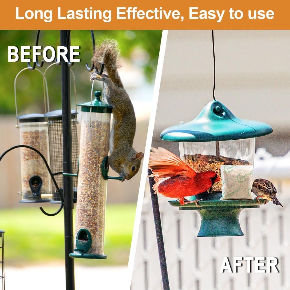 ANEWNICE Squirrel Repellent Outdoor, Mouse Rodent Repellent for Car Engines 8P, Natural Squirrel Repellent for Bird Feeders/Garden/Attic,Ultra Powerful Chipmunk Repellent,Keep Squirrel Away for Plants - Image 4
