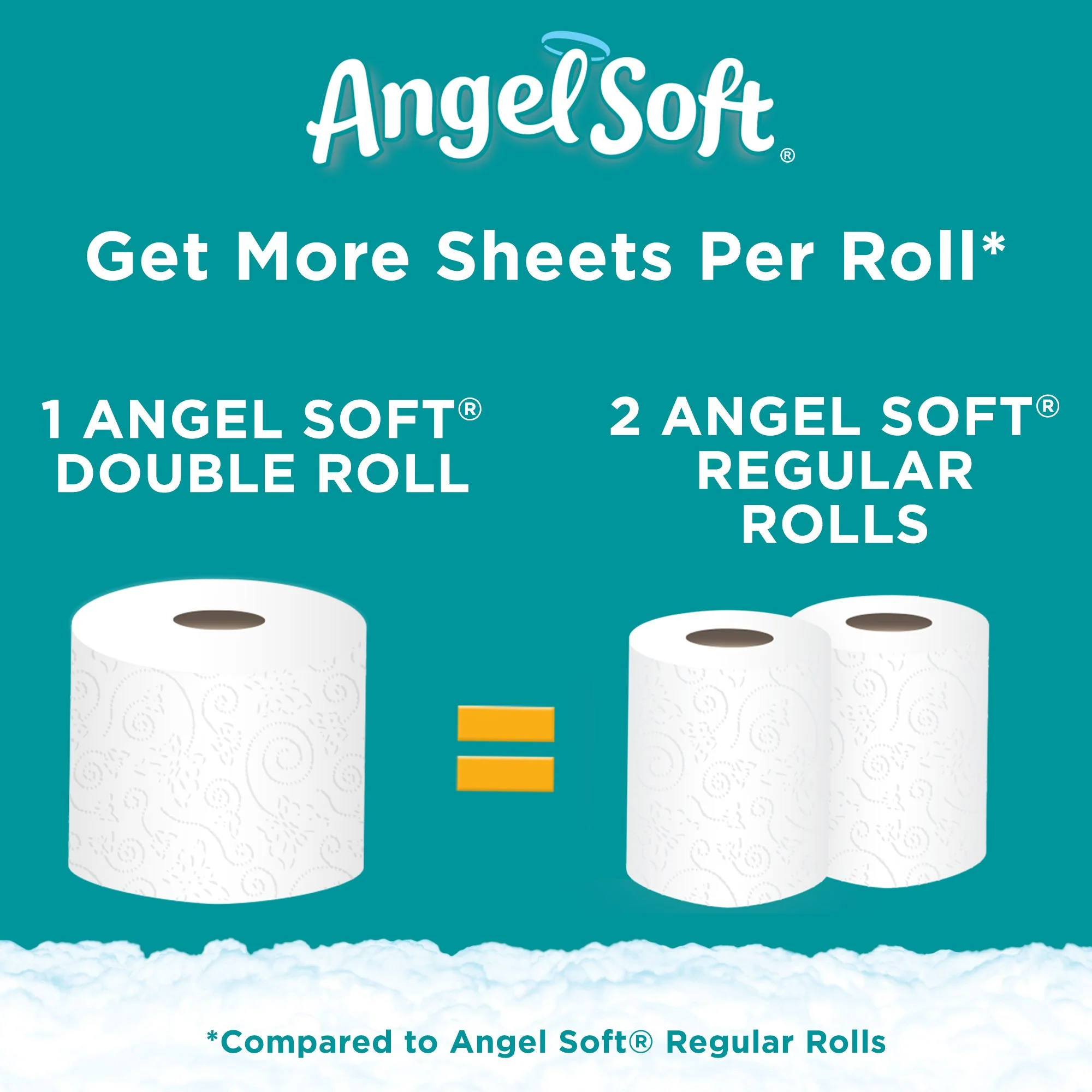 ANGEL SOFT Toilet Paper Bath Tissue, 12 Double Rolls, 260+ 2-Ply Sheets Per Roll - Image 10