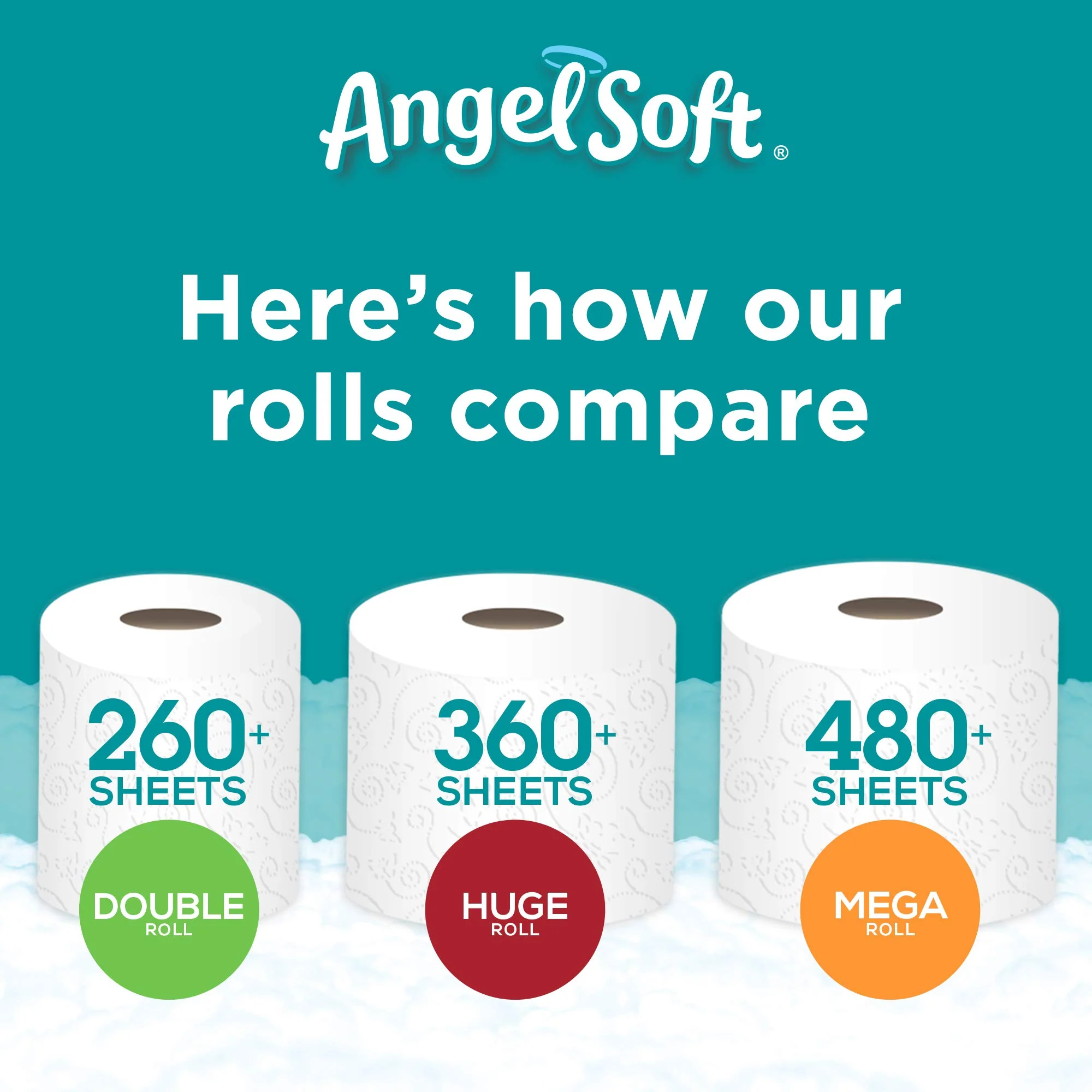 ANGEL SOFT Toilet Paper Bath Tissue, 12 Double Rolls, 260+ 2-Ply Sheets Per Roll - Image 11