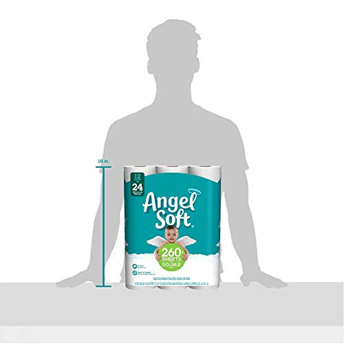 ANGEL SOFT Toilet Paper Bath Tissue, 12 Double Rolls, 260+ 2-Ply Sheets Per Roll - Image 3