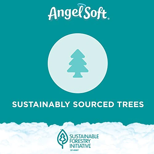 ANGEL SOFT Toilet Paper Bath Tissue, 12 Double Rolls, 260+ 2-Ply Sheets Per Roll - Image 5