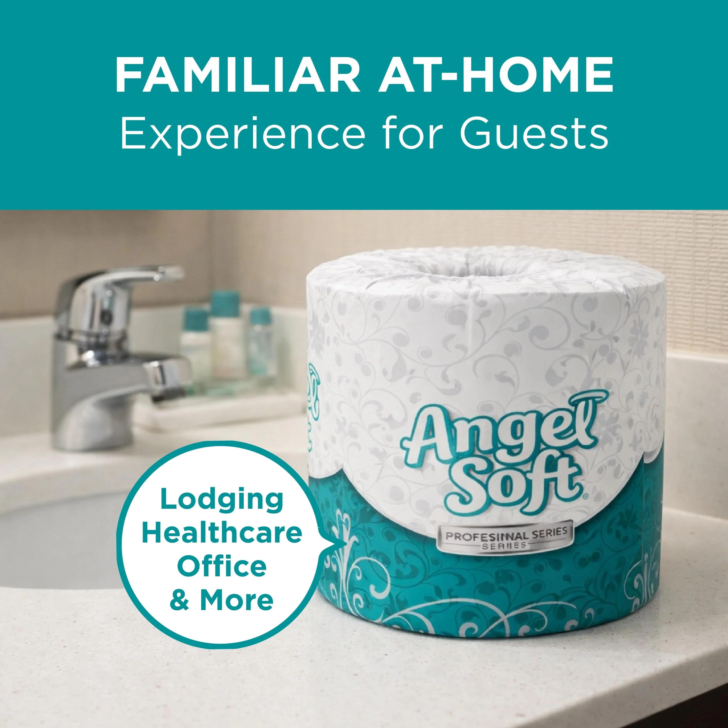 Angel Soft Ultra Professional Series 2-Ply Embossed Toilet Paper by GP PRO, 16620, 450 Sheets Per Roll, 20 Rolls Per Convenience Case - Image 6