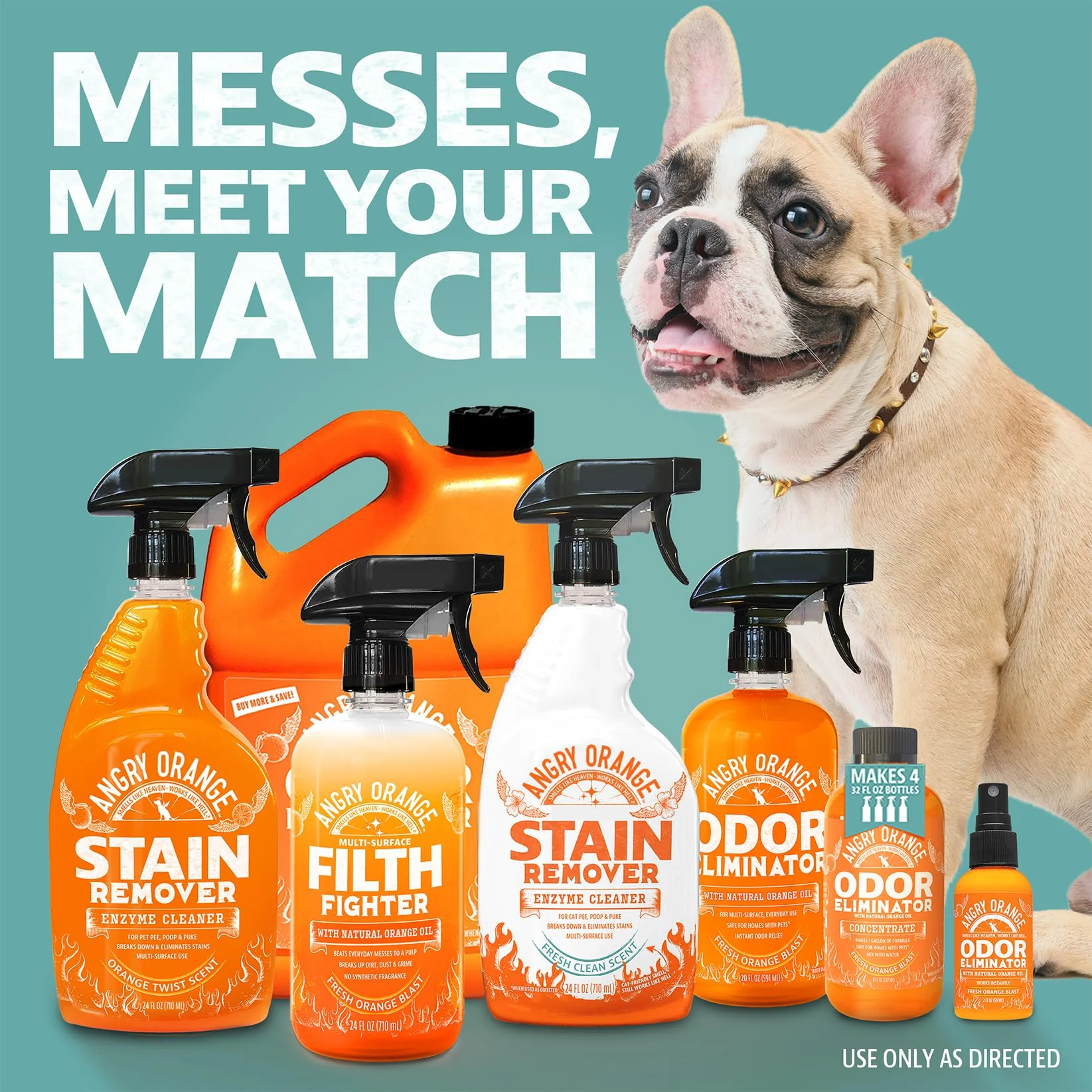 ANGRY ORANGE Spray and Go Floor Cleaner - Citrus Mint - 32 oz - Value 2 Pack - Image 2