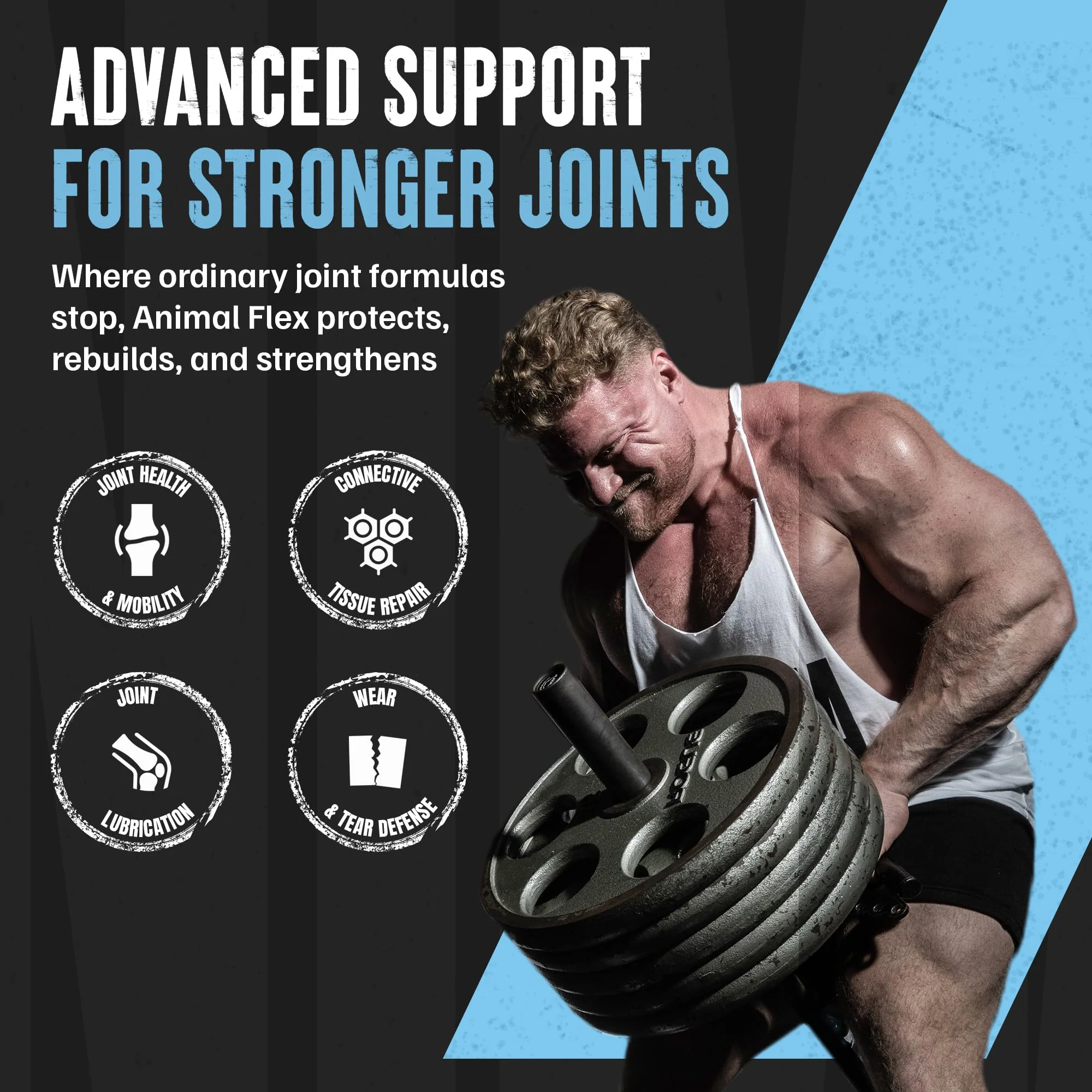 Animal Flex - Glucosamine Chondroitin Joint Supplement for Women and Men Discomfort with Turmeric, MSM, Boswellia for Cartilage, Joint Health, Muscles, Back, Knees, Shoulder, and Hip, 44 Packs - Image 3