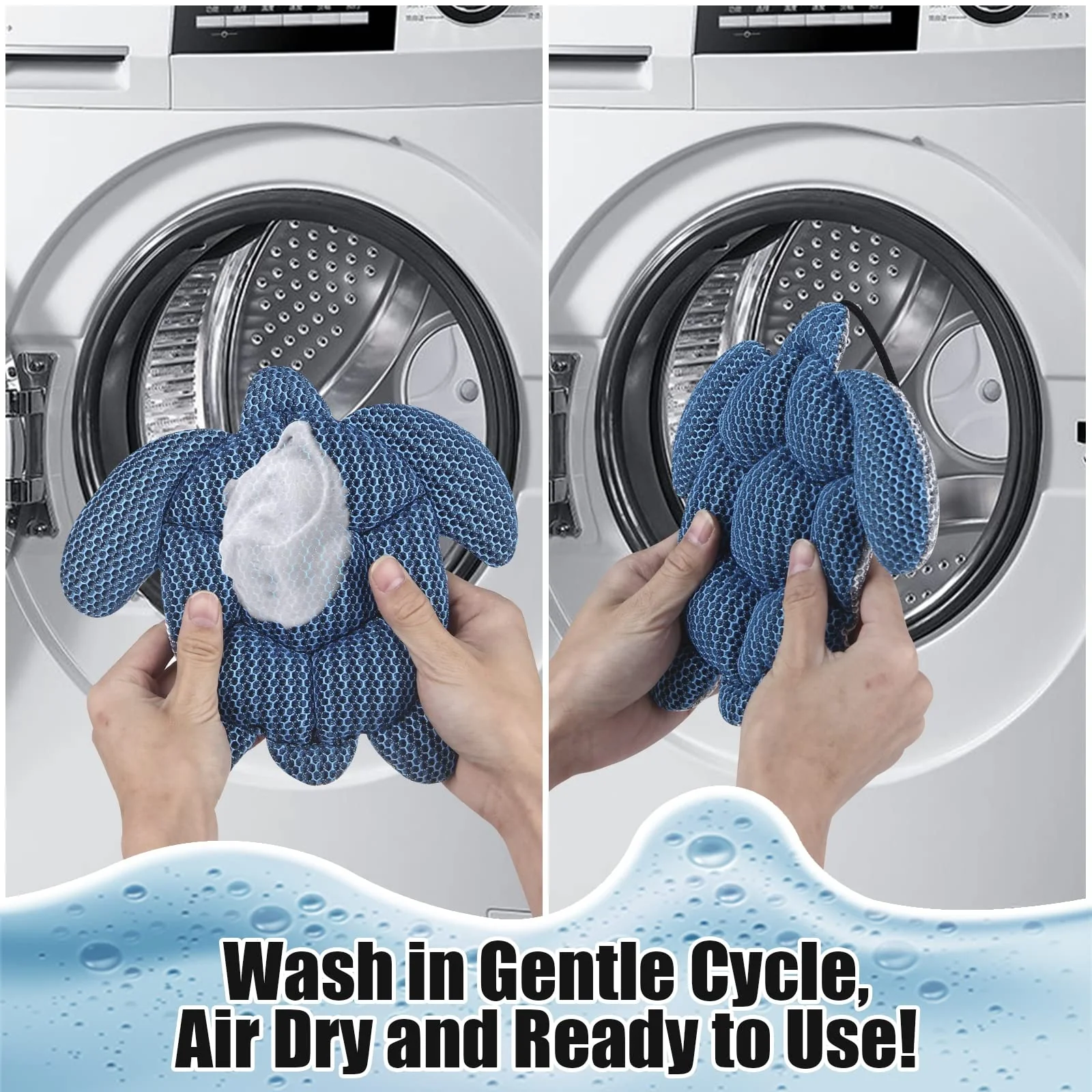ANSLCA Hot Tub Scum Absorber, 2 Pack Scum Turtle Hot Tub Cleaner Hot Tub Sponges to Soak up Oils- Must Have Hot Tub Accessories for Adults Hot Tub Scum Sponge- Keeps Your Hot Tub Water Clean and Clear - Image 2