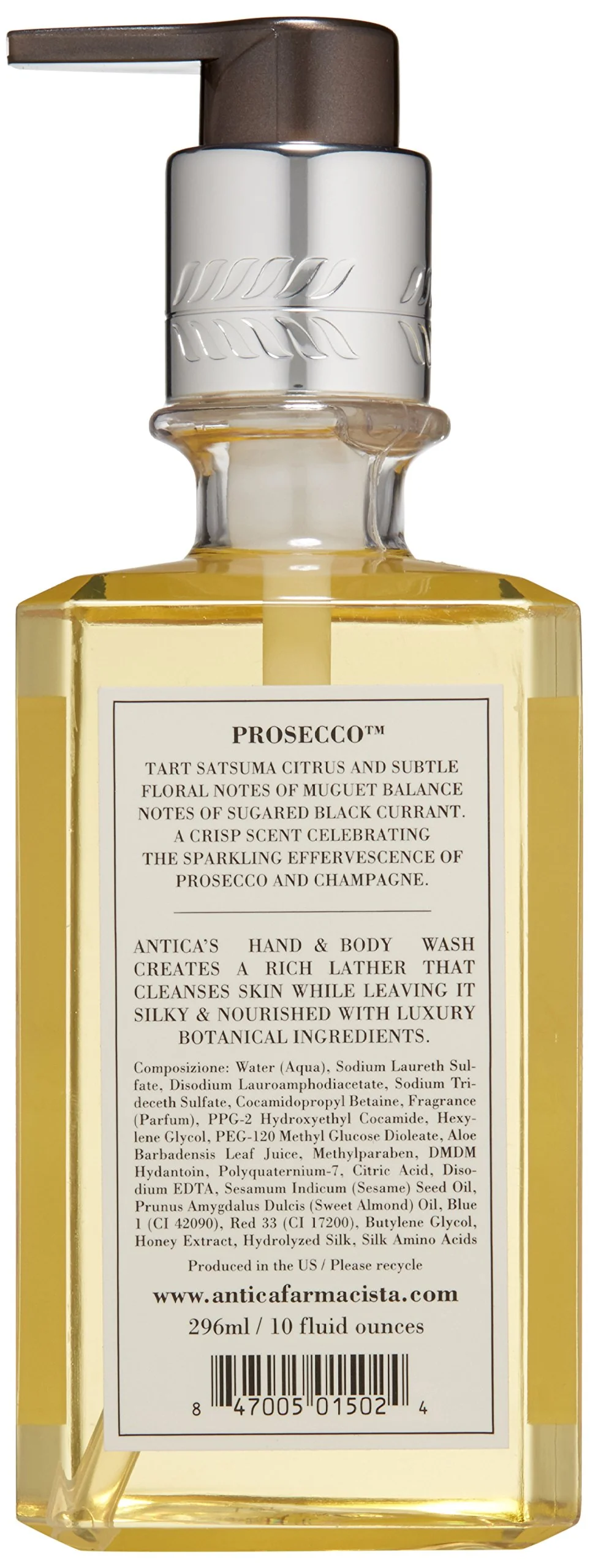 Antica Farmacista Hand & Body Wash - Luxury Nourishing Body Wash - Hydrating Hand Cleansing Wash - Bath & Body Gift - Prosecco, 10 fl oz - Image 6