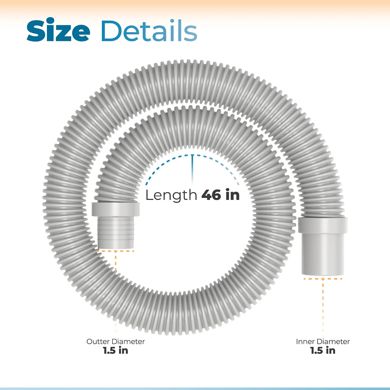 ANTOBLE V532LG Pool Vacuum Leader Hose Pool Cleaner Hose Replacement for Hayward Navigator, Pool Vac Ultra, Aqua Bug, Poolverneugen & More - Image 6