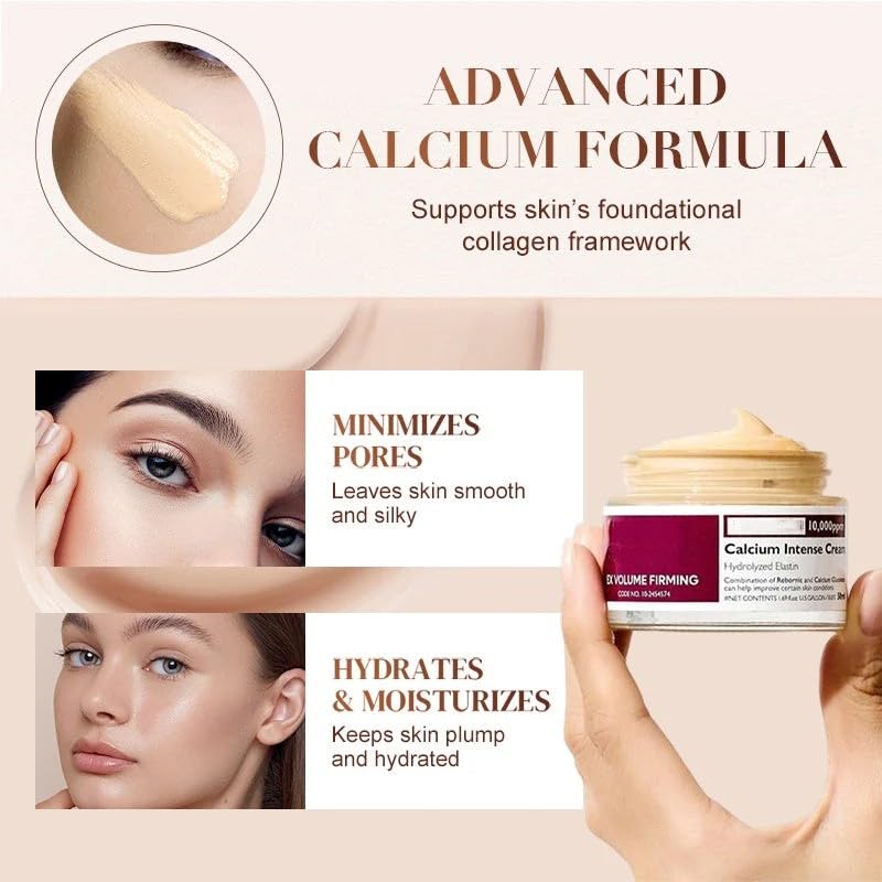 Aocesk Advanced Calcium-Infused Intense Repair & Moisturizing Cream, Firming Daily Moisturizer,Calcium Volume Multi Balm, Intense Hydration for Deep Wrinkles on Eye, Anti-Aging & Lifting Care (50 ml) - Image 7