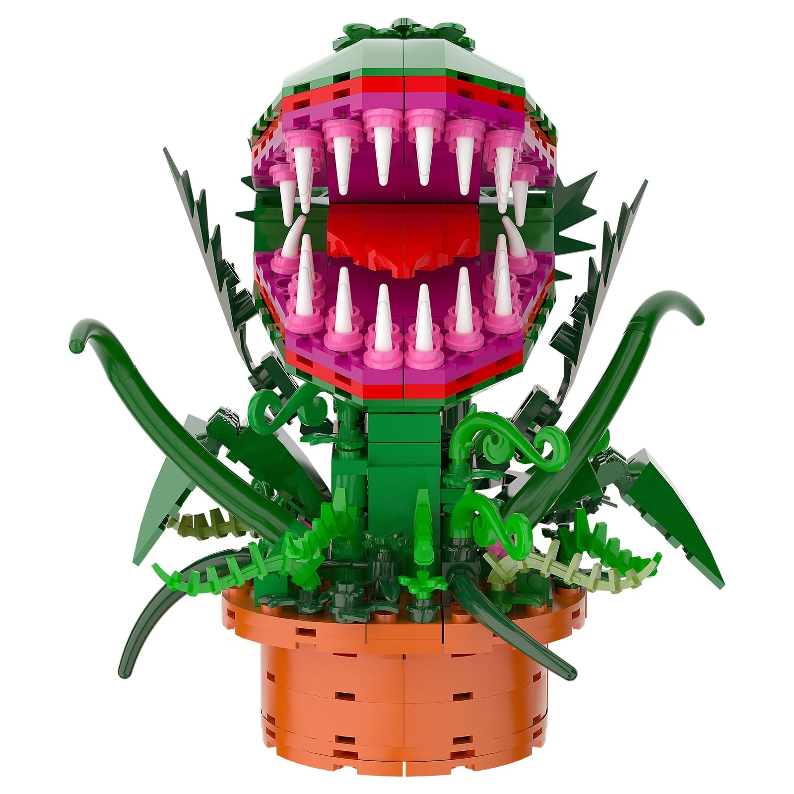aphpaio Audrey 2 Piranha Plant Building Toys Sets, Little Shop of Horrors Flowers Cannibal with Openable Mouth Building Blocks, Gift for TV Fans Halloween Christmas Kids Ages 8+ - Image 3