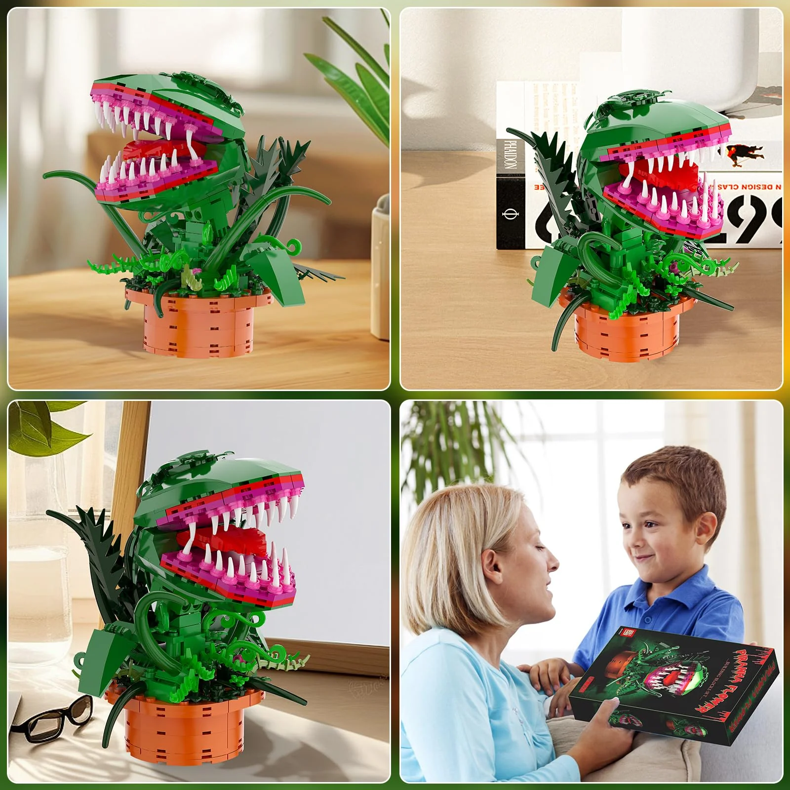 aphpaio Audrey 2 Piranha Plant Building Toys Sets, Little Shop of Horrors Flowers Cannibal with Openable Mouth Building Blocks, Gift for TV Fans Halloween Christmas Kids Ages 8+ - Image 5