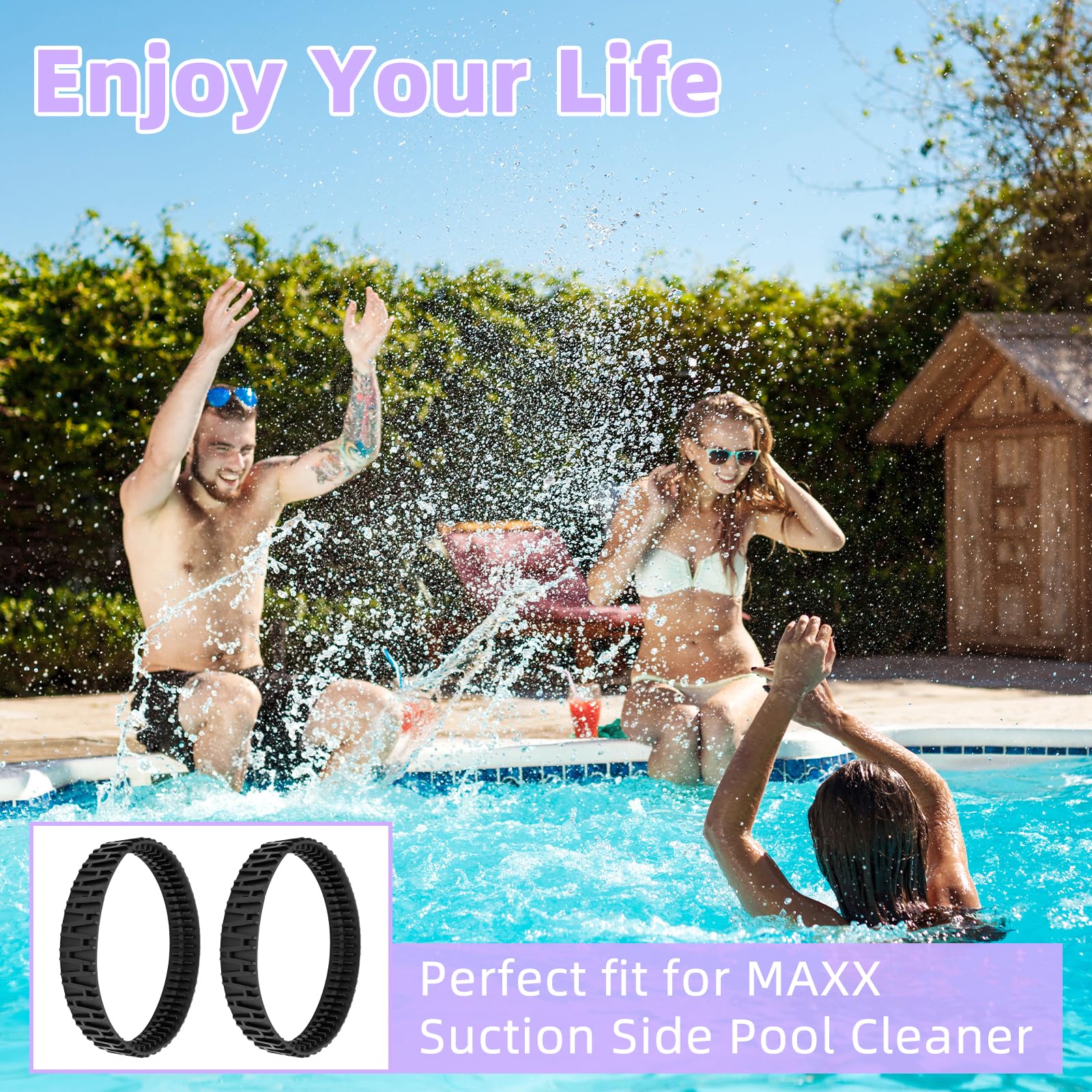 Apopip 2 Pcs Track V2 Compatible with Polaris MAXX Suction Side Pool Cleaner R0916500 - Image 2