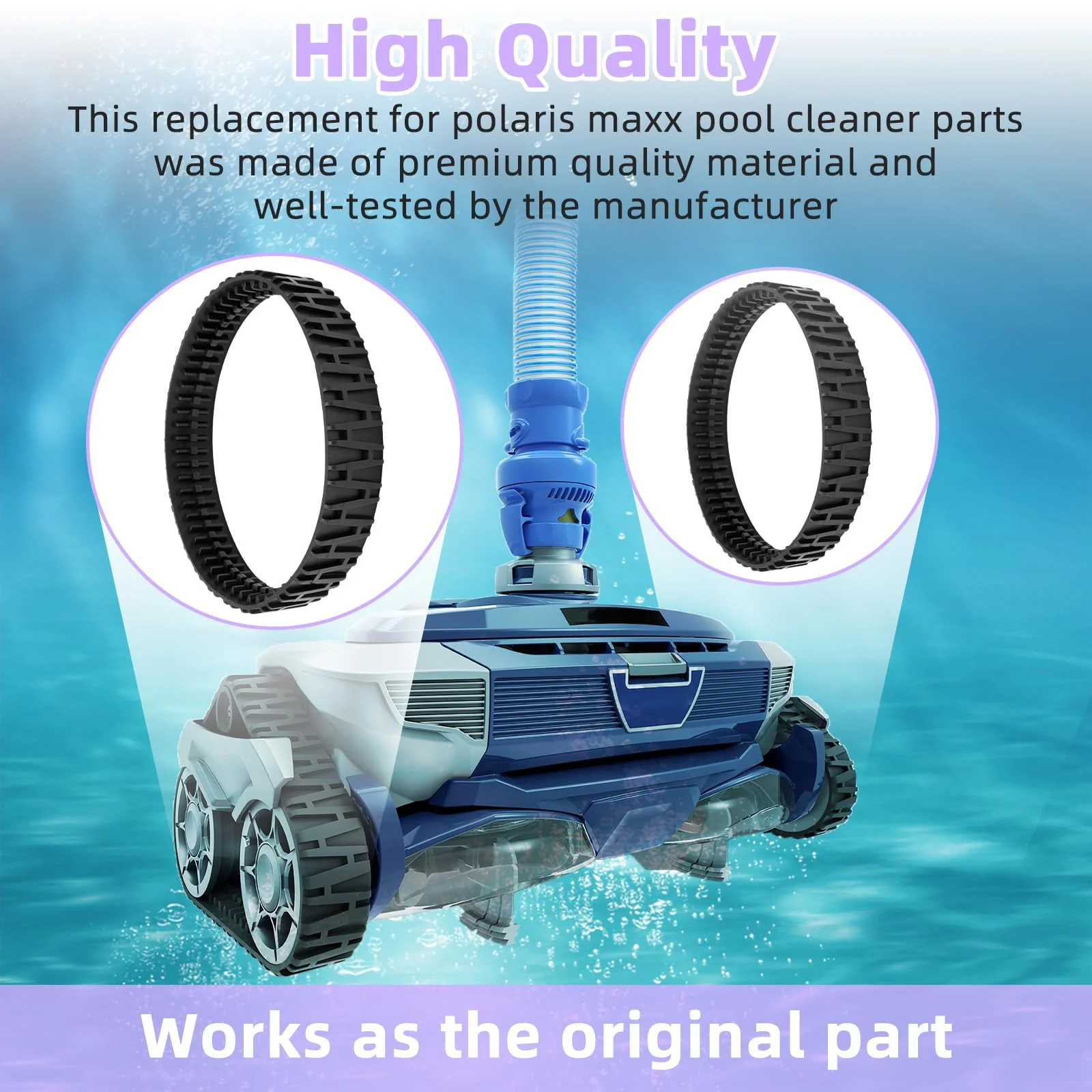 Apopip 2 Pcs Track V2 Compatible with Polaris MAXX Suction Side Pool Cleaner R0916500 - Image 5