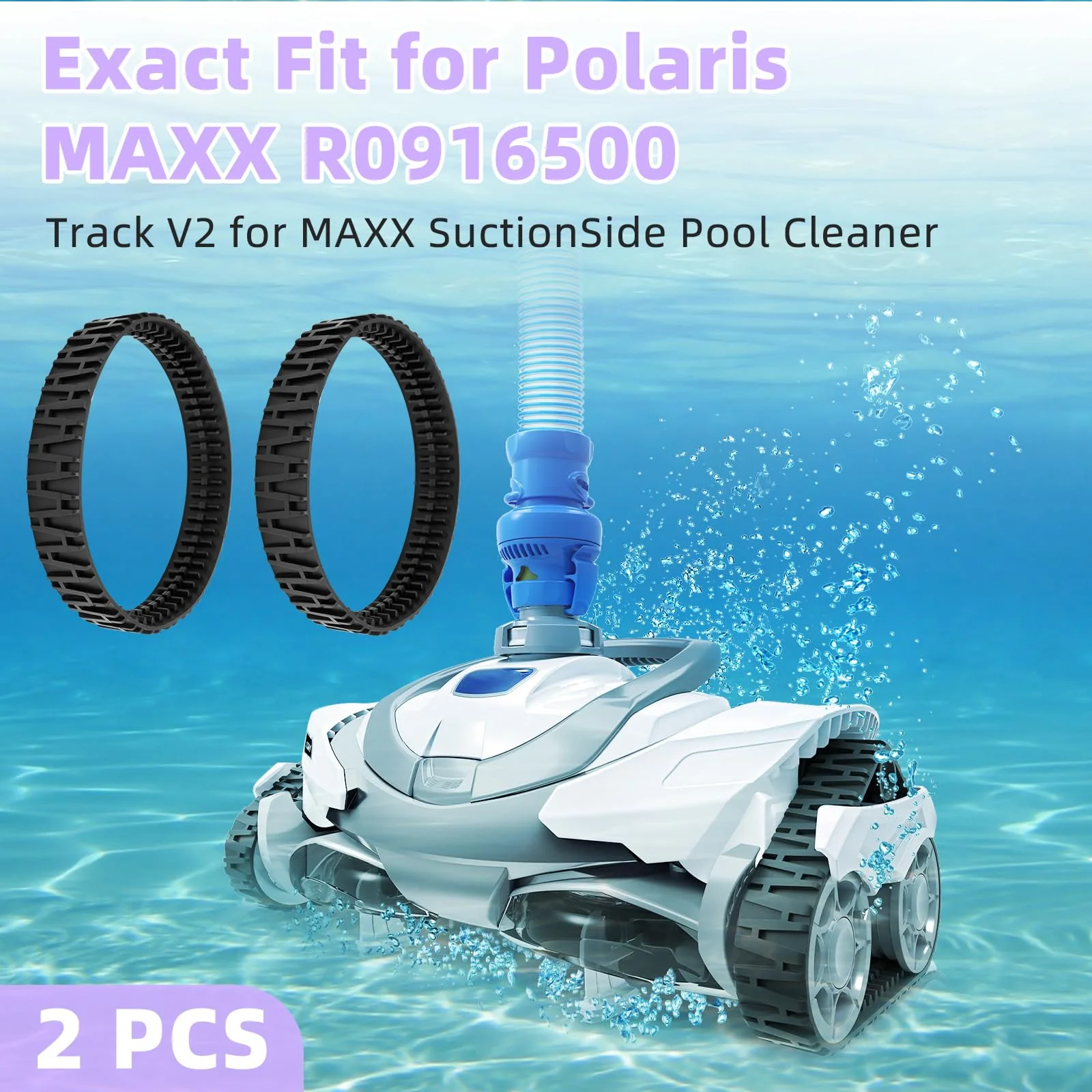 Apopip 2 Pcs Track V2 Compatible with Polaris MAXX Suction Side Pool Cleaner R0916500 - Image 6