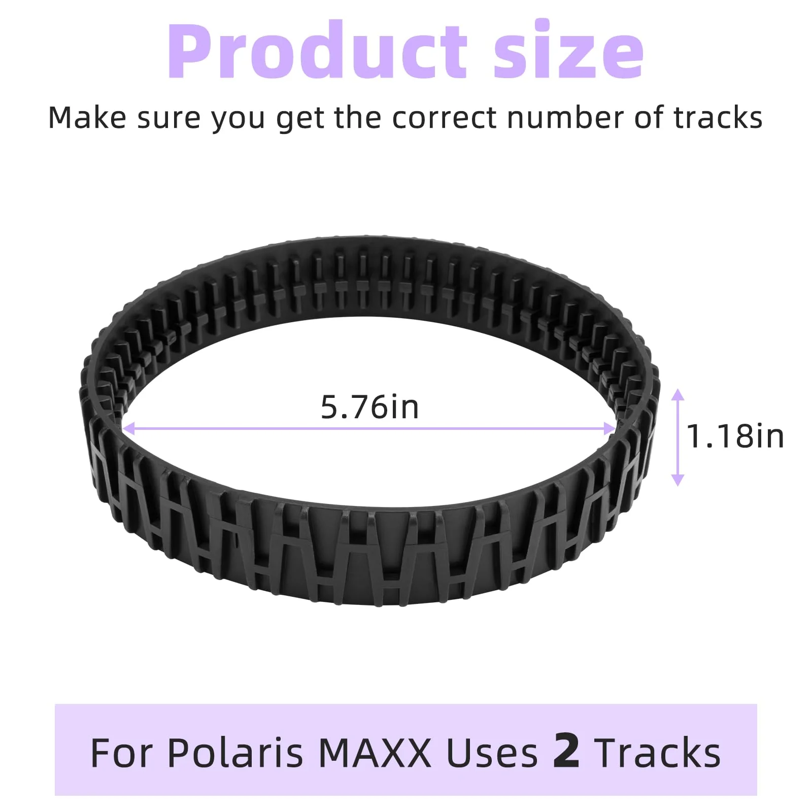 Apopip 2 Pcs Track V2 Compatible with Polaris MAXX Suction Side Pool Cleaner R0916500 - Image 7