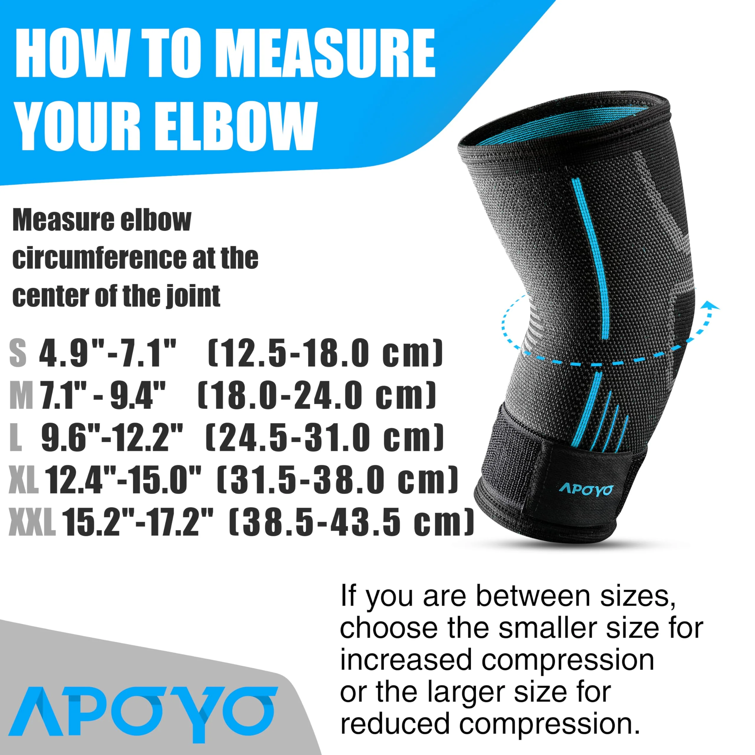 APOYO Elbow Brace for Tendonitis and Tennis Elbow, Elbow Compression Sleeve, Elbow Brace for Women and Men w/ Adjustable Strap for Tennis Elbow Relief, Weightlifting, Arthritis, Workouts, Reduce Joint Pain During Fitness Activity (Purple, Large) - Image 3