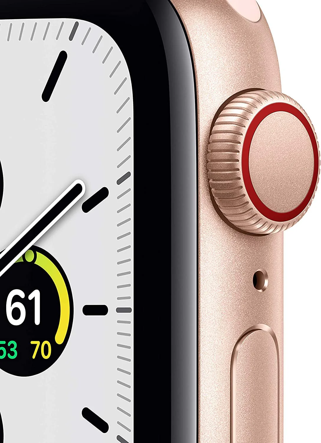 Apple Watch SE (GPS + Cellular, 40mm) - Gold Aluminum Case with Pink Sand Sport Band (Renewed) - Image 7