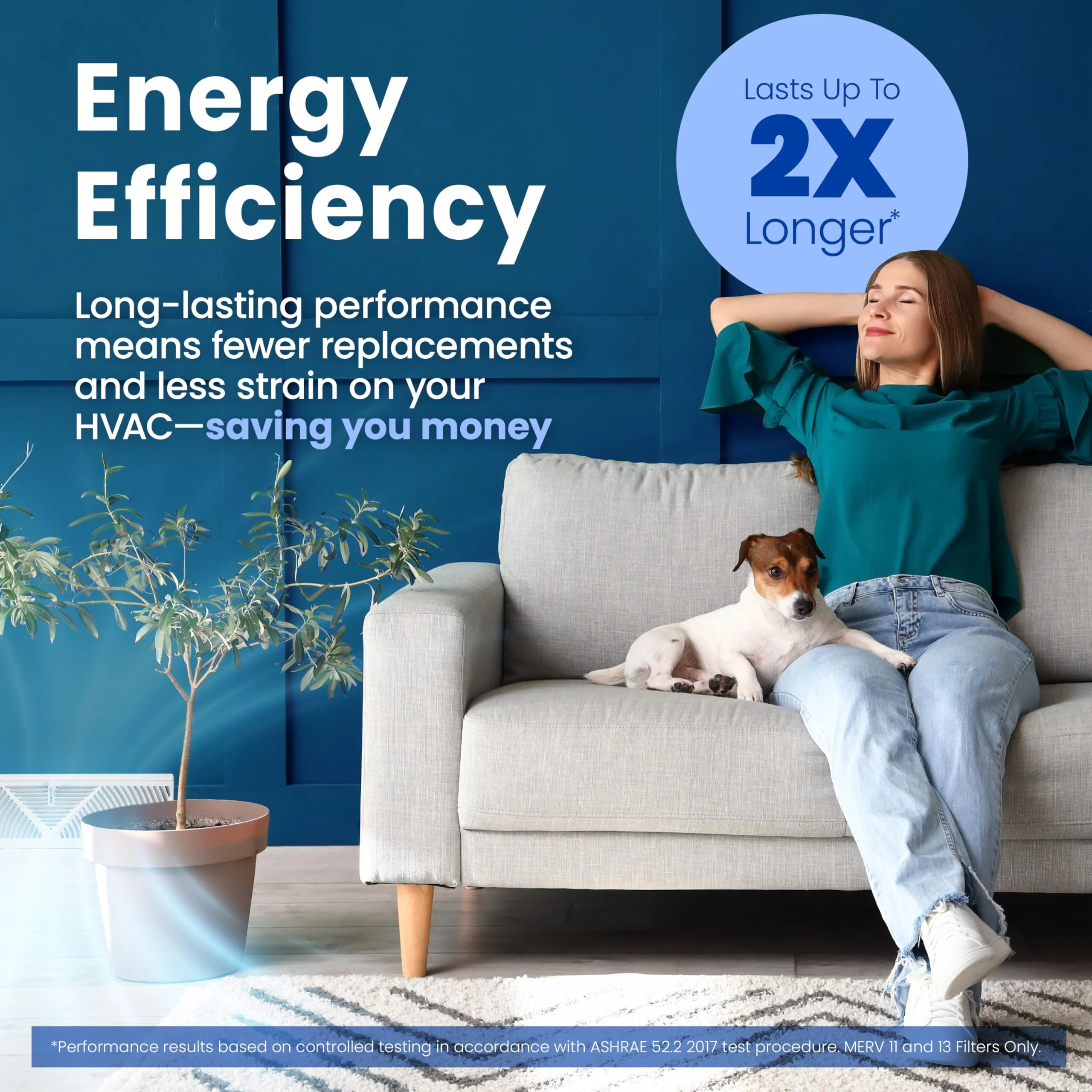 AprilAire 213 Replacement Filter for AprilAire Whole House Air Purifiers - MERV 13, Healthy Home Allergy, 20x25x4 Air Filter (Pack of 2) - Image 19