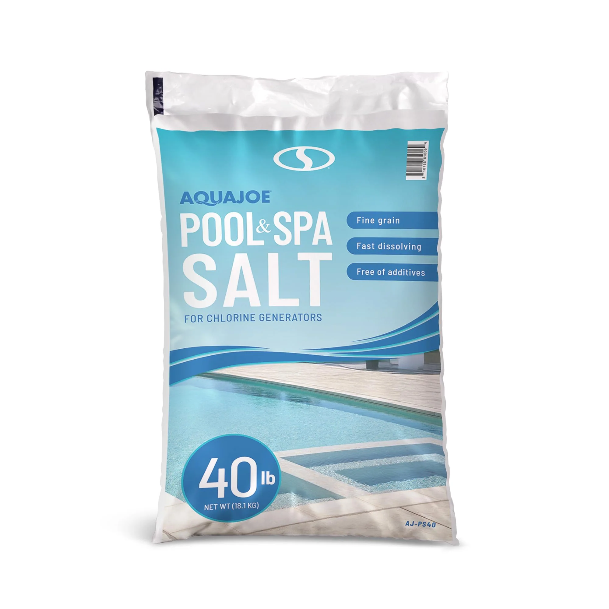 Aqua Joe 5 Pack 40 Lb Fast Dissolving Pool Spa Salt Chlorine Generators, AJ-PS40 - Image 2