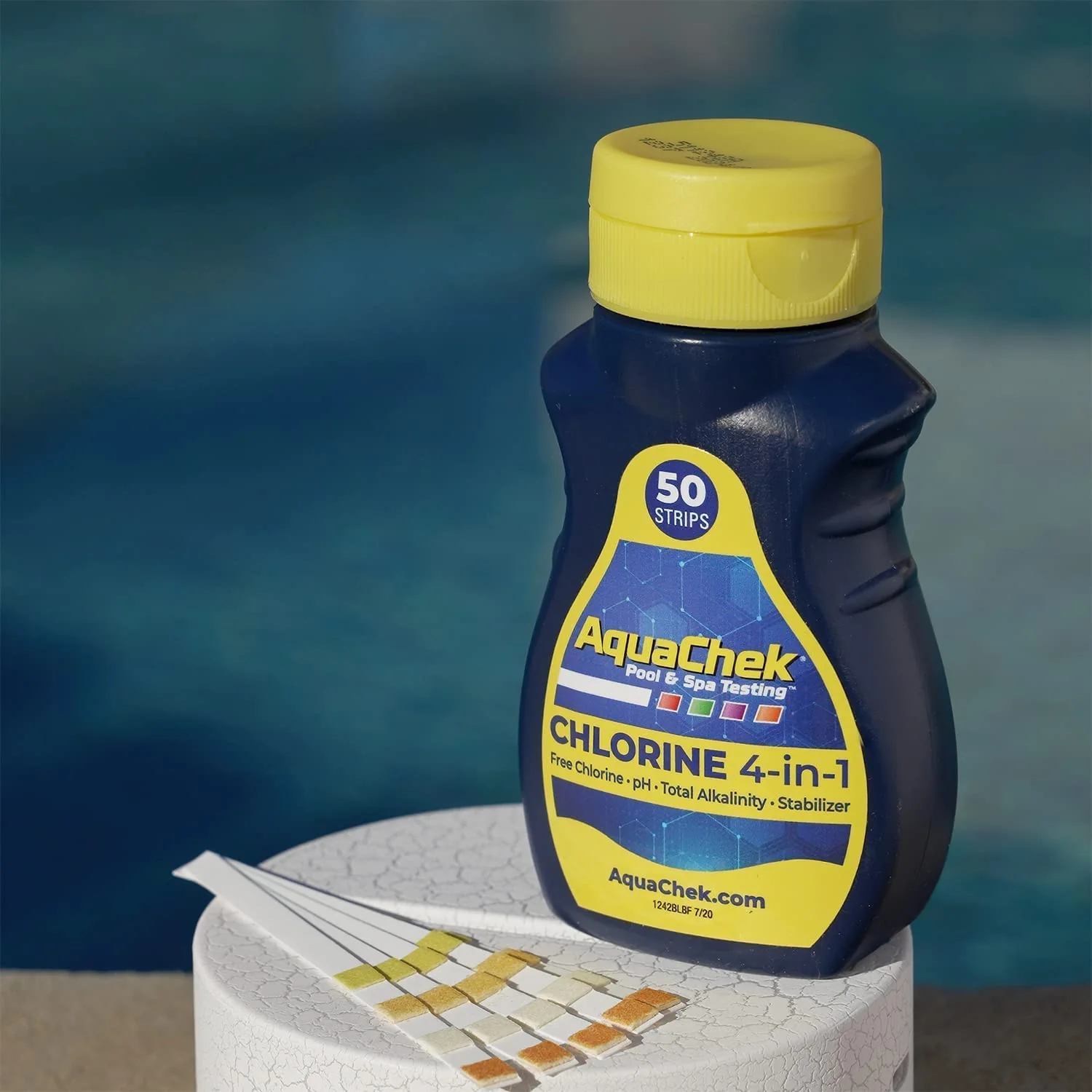 AquaChek Yellow 4-Way Test Strips for Pool & Spa – 50 Count – Lab Verified Accuracy for pH, Chlorine, Alkalinity & Cyanuric Acid – Fast Results – Made in USA - (2-Pack) - Image 6