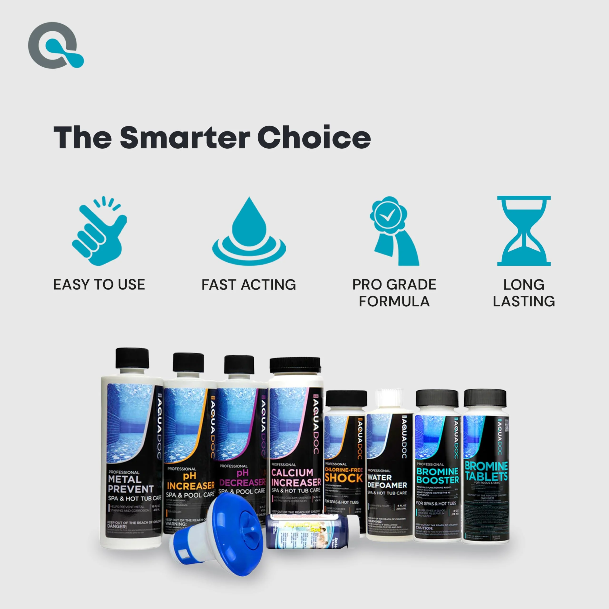 Aquadoc Bromine Hot Tub Starter Kit for Spas, Complete Spa Maintenance Kit with Bromine Tablets & Complete Hot Tub Chemicals Starter Kit (Bromine Hot Tub Starter Kit) - Image 2