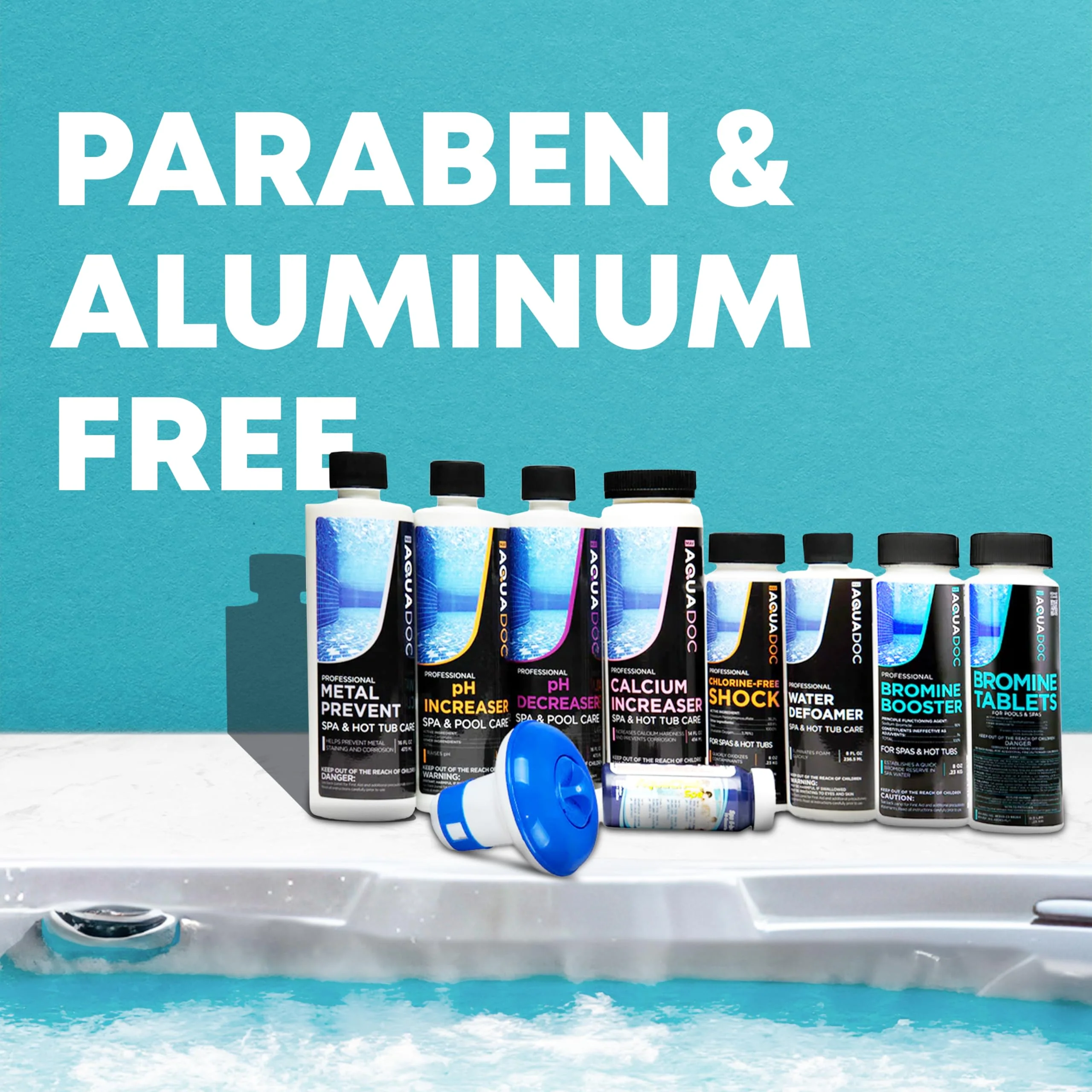 Aquadoc Bromine Hot Tub Starter Kit for Spas, Complete Spa Maintenance Kit with Bromine Tablets & Complete Hot Tub Chemicals Starter Kit (Bromine Hot Tub Starter Kit) - Image 3