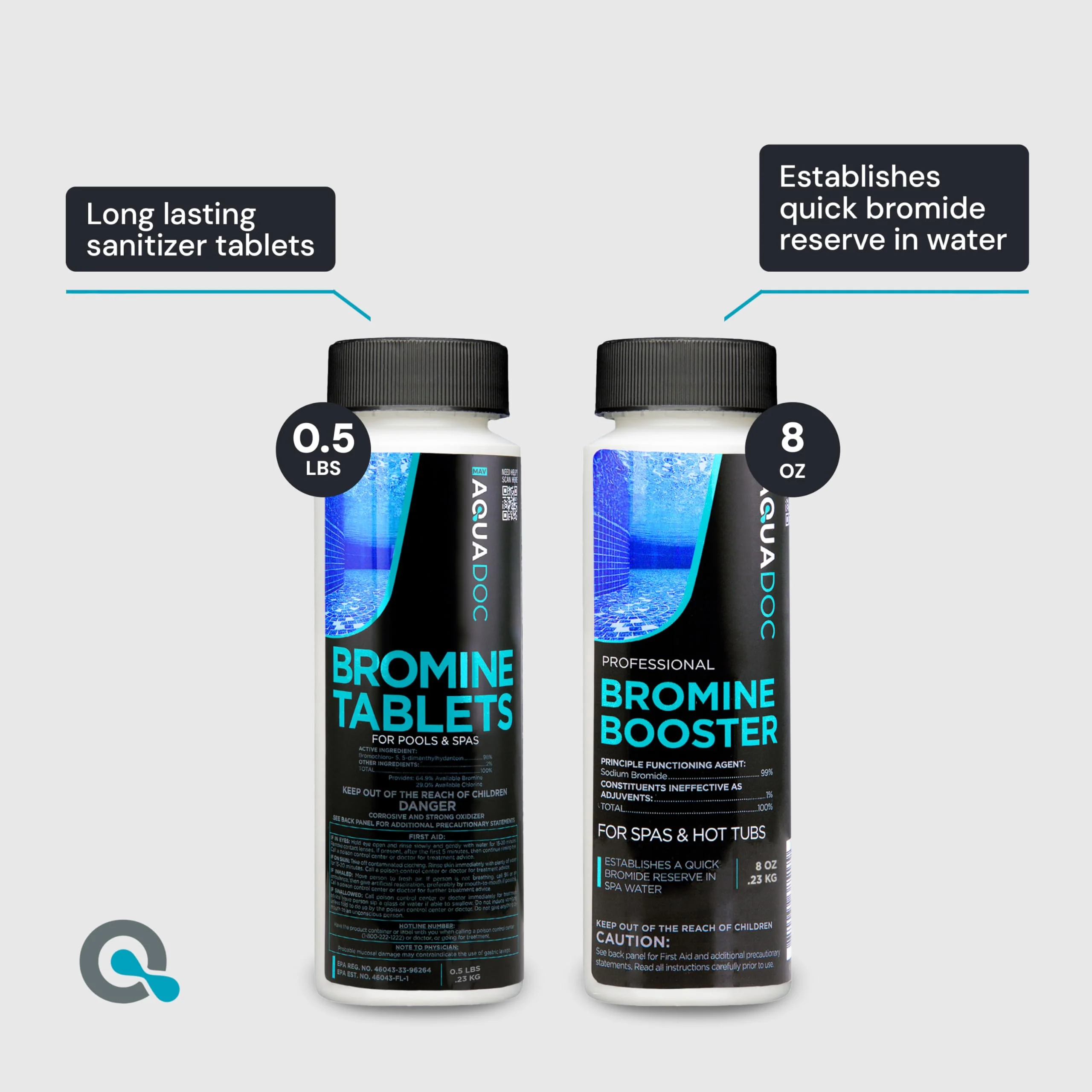 Aquadoc Bromine Hot Tub Starter Kit for Spas, Complete Spa Maintenance Kit with Bromine Tablets & Complete Hot Tub Chemicals Starter Kit (Bromine Hot Tub Starter Kit) - Image 9