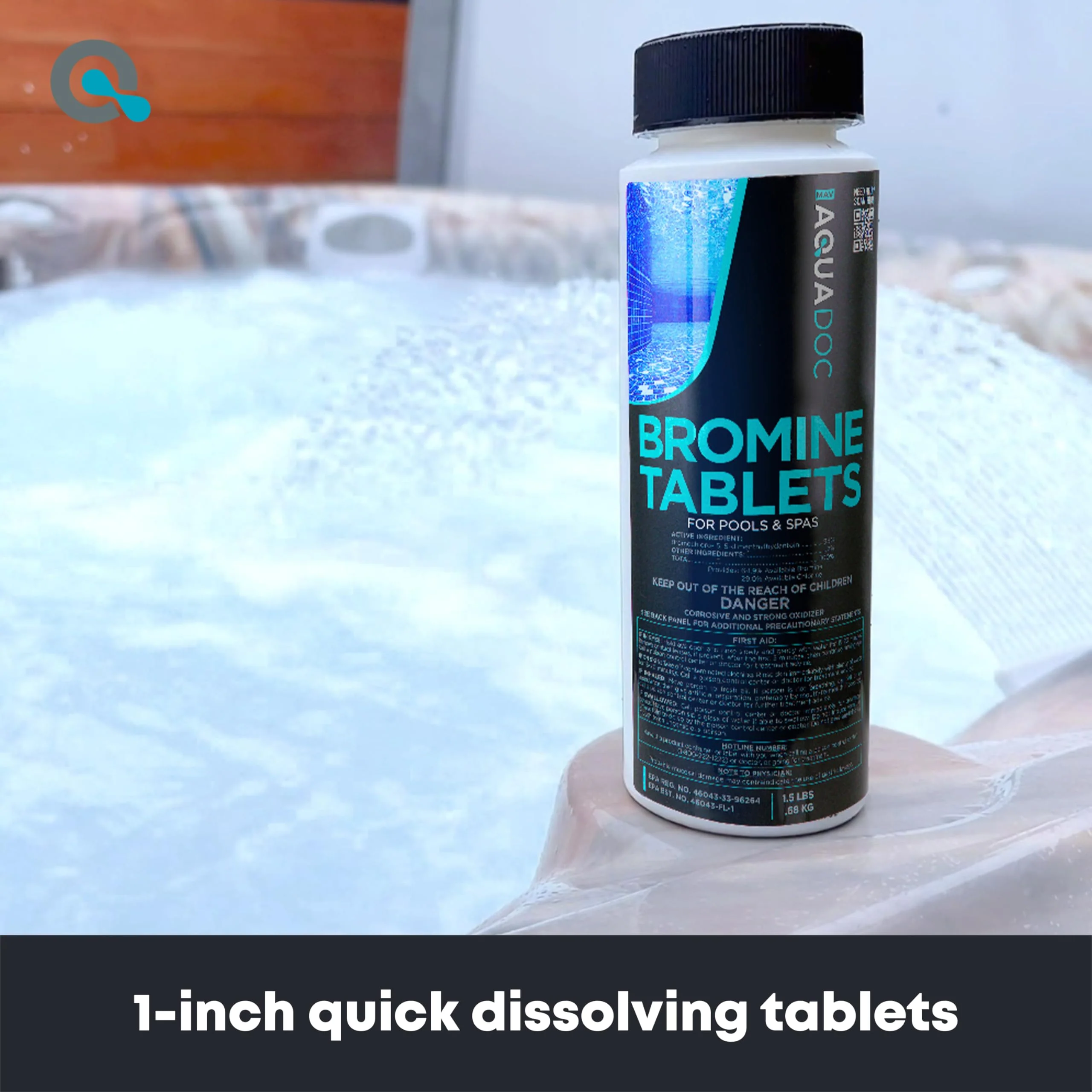 AquaDoc Bromine Tablets for Hot Tub & Spa - 1.5lbs Sanitizing Bromine Recommended for Hot Tubs - Image 8