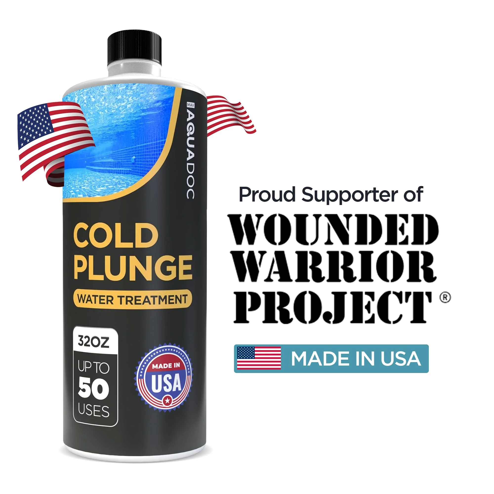 AquaDoc Cold Plunge Water Treatment - Ice Bath Cleaner and Water Stabilizer - Cold Plunge Weekly Treatment for Fresh Water - Made in USA - 32oz - Image 5