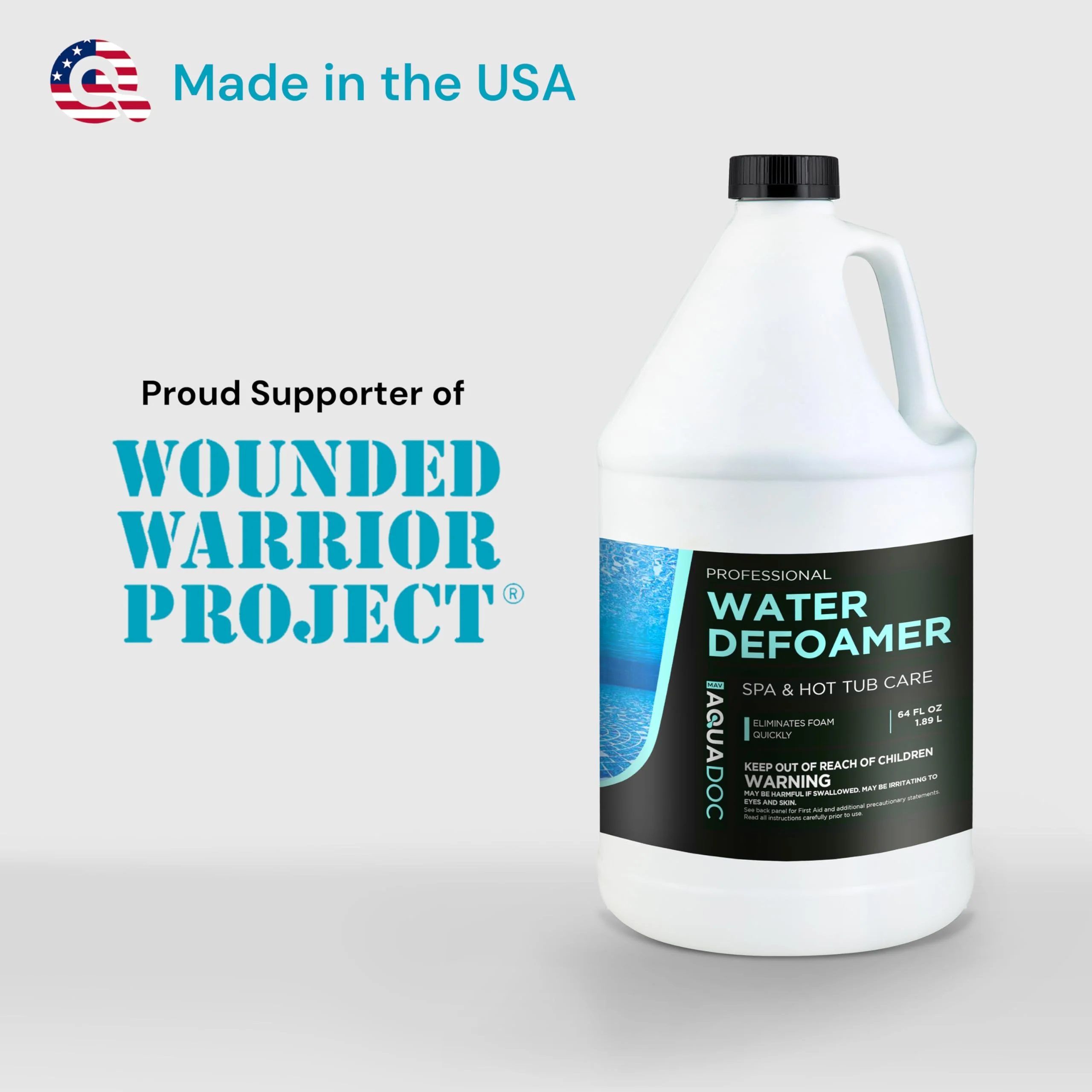 AquaDoc Hot Tub Defoamer - Spa Defoamer for Hot Tubs - 64oz - Spa Anti Foam to Keep Foam Down - Made in USA - Image 2