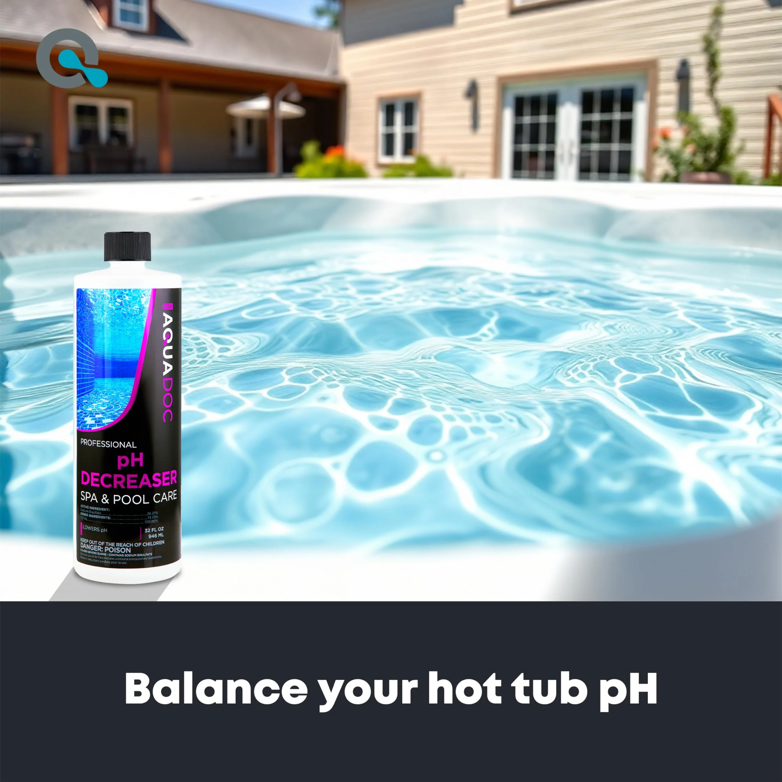 AquaDoc Hot Tub pH Decreaser - 32oz - Spa pH Down for Water Balance - Hot Tub Chemicals Made in USA - Image 9