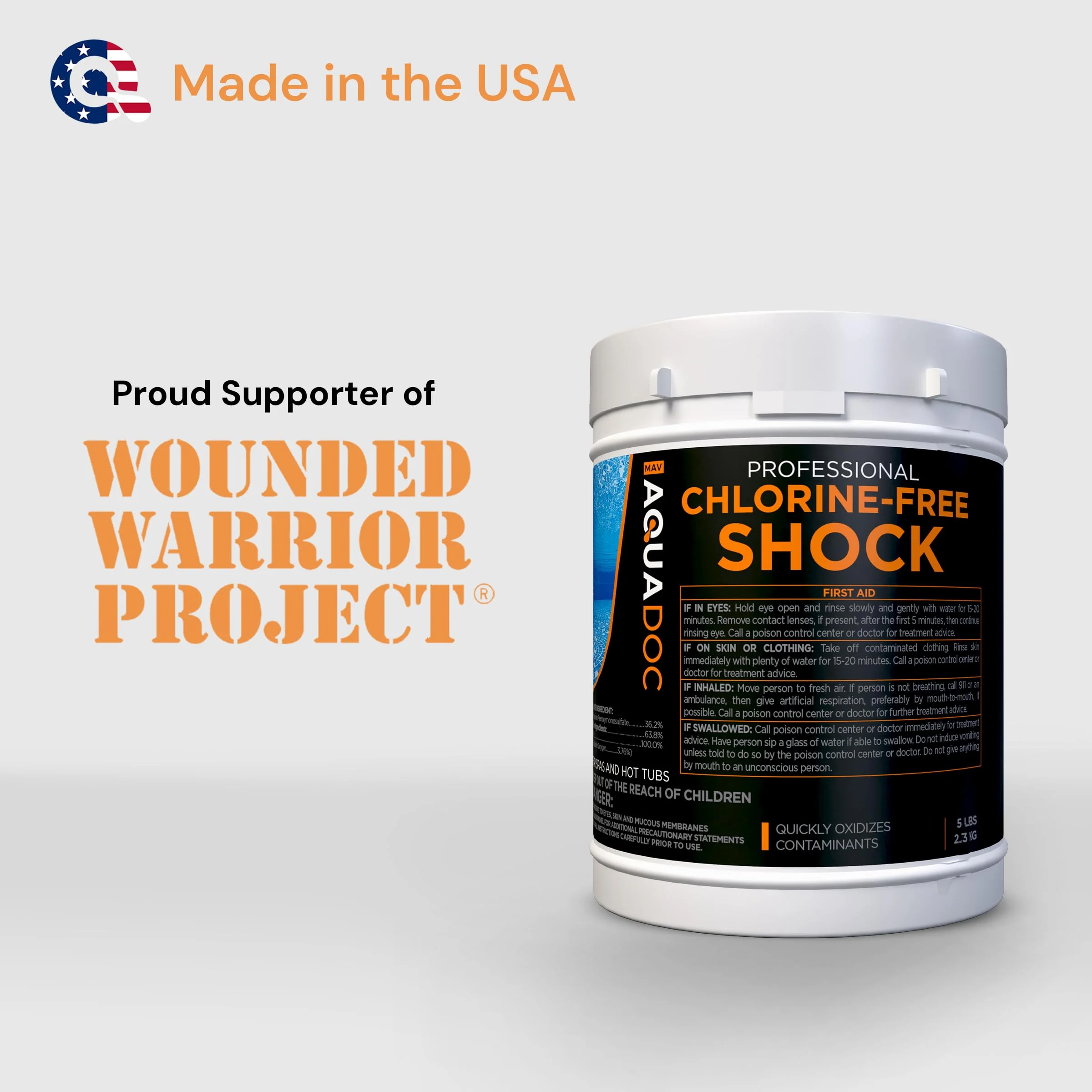 Aquadoc Non-Chlorine Spa Shock for Hot Tub - Chlorine Free Treatment & Enhanced Shock to Assist Bromine - Suitable Oxidizer - 5lbs - Image 3