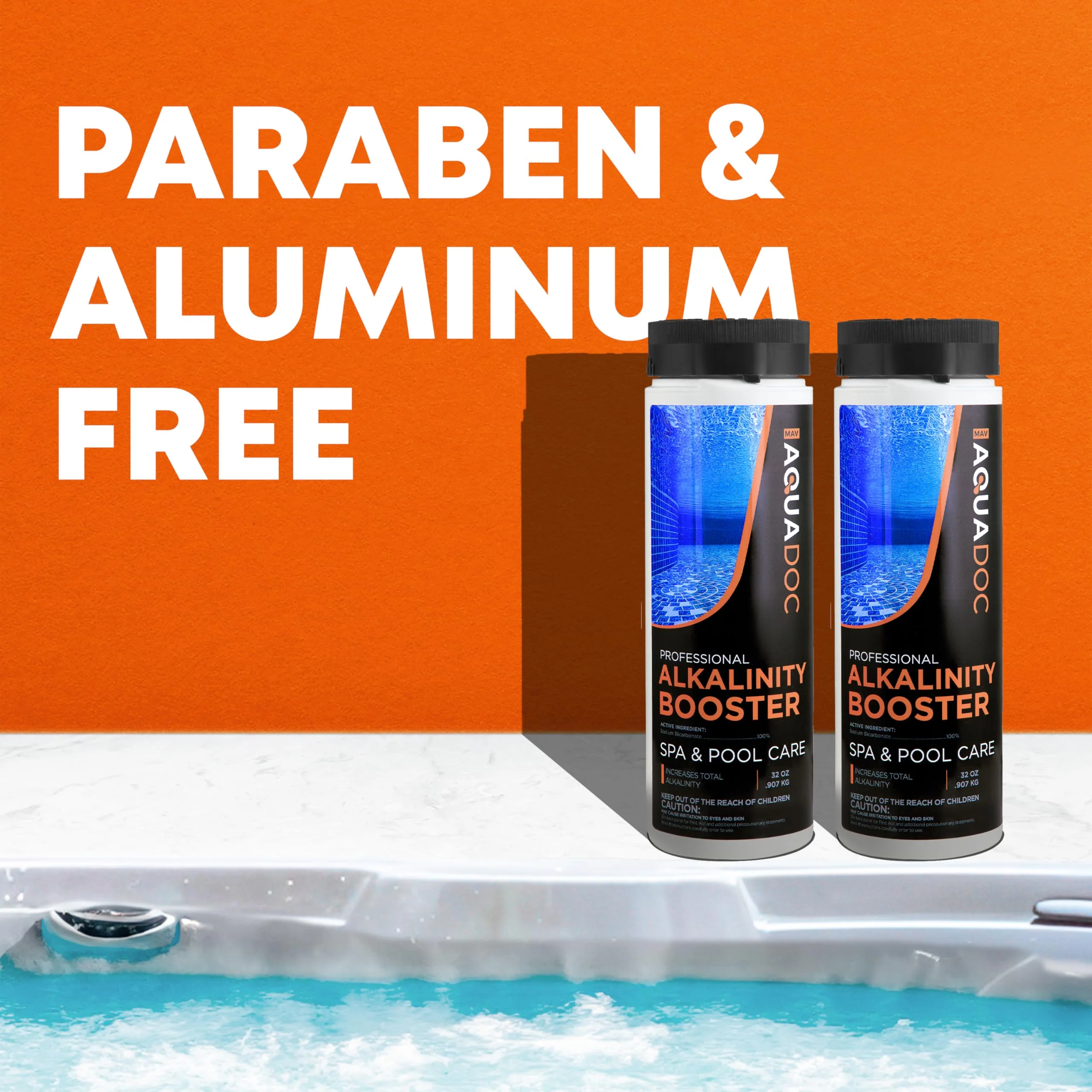 AquaDoc Spa Alkalinity Increaser for Hot Tub - 32oz (2 Pack) - Sodium Bicarbonate Granules for Water Balance and Preventing pH Bounce - Made in USA - Image 3