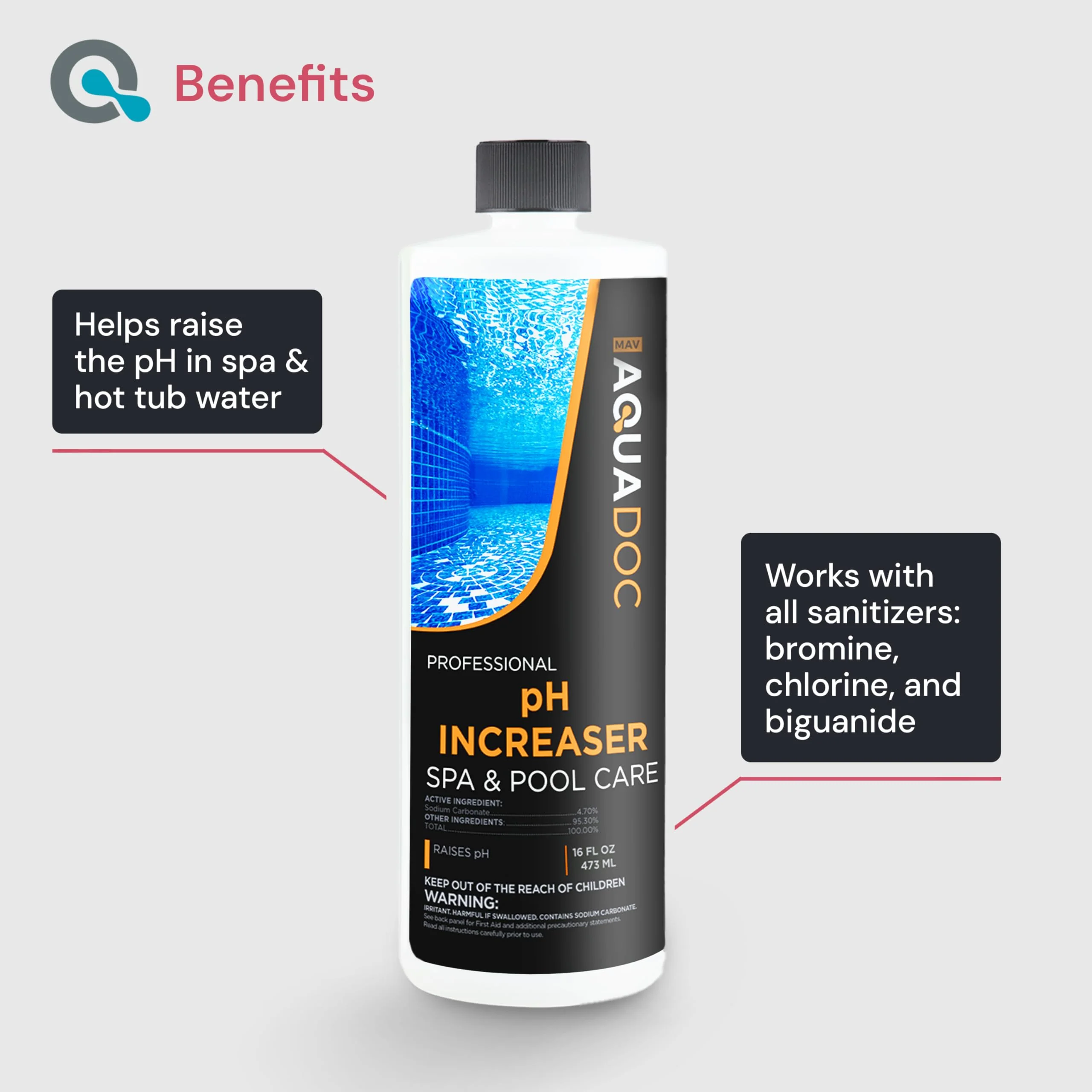 AquaDoc Spa pH Up & Down – pH Balancer for Indoor & Outdoor Spas – Easy Water Maintenance to Raise or Lower pH Levels and Keep Spa Water Clean, Clear & Comfortable - Image 7