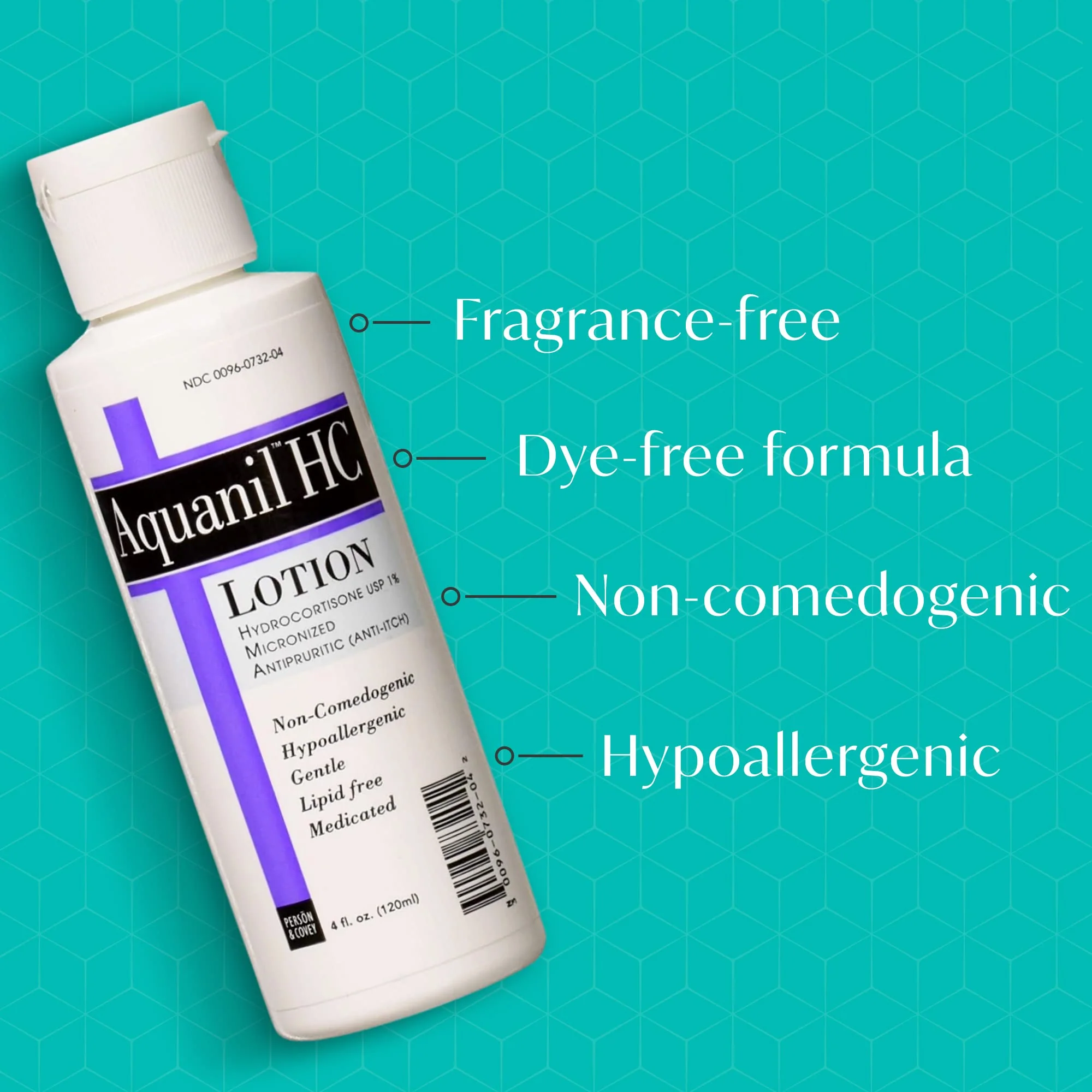 Aquanil HC Lotion, Calming Body Lotion, Anti-Itch Formula, Ideal for all Skin Types - Without Artificial Fragrance - Image 5