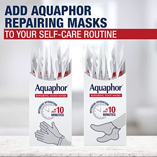 Aquaphor Repairing Foot Masks, Moisturizing Socks for Dry Feet, Hydrating Foot Care Treatment with Avocado Oil and Shea Butter, Pack of 6 - Image 6