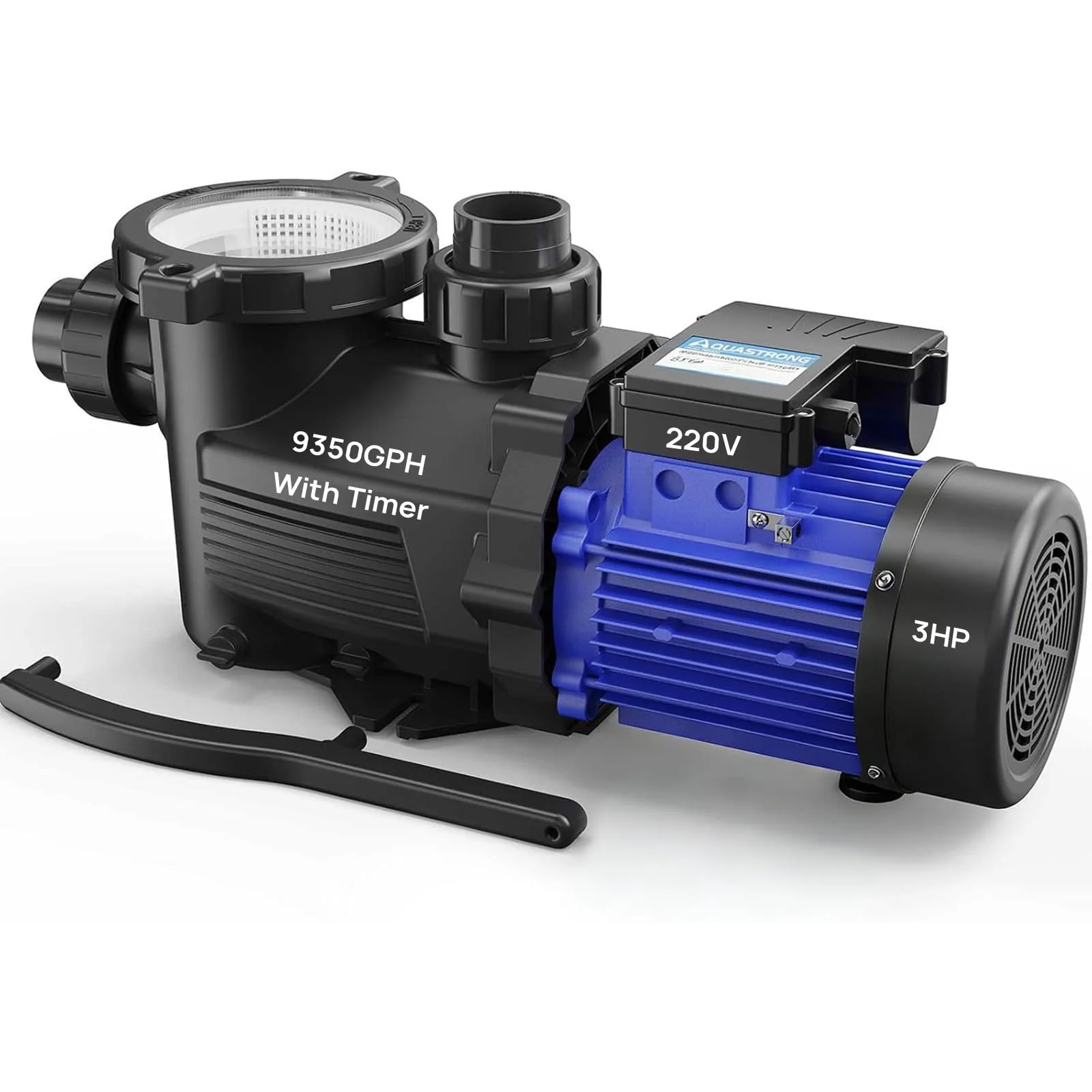Aquastrong In/Above Ground Pool Pump High Flow Self Primming Swimming Pool Pump,Lce Blue