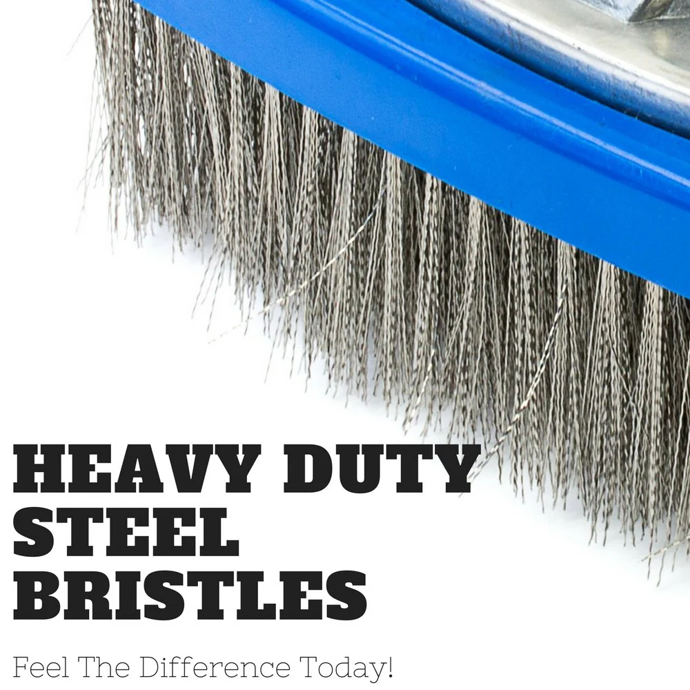 Aquatix Pro Heavy Duty Pool Brush, Durable 10" Swimming Pool Cleaner Brush Best for Tackling Stubborn Stains, Aluminium Handle & Stainless Steel Bristles, Suitable for Concrete & Gunite Pools. - Image 6