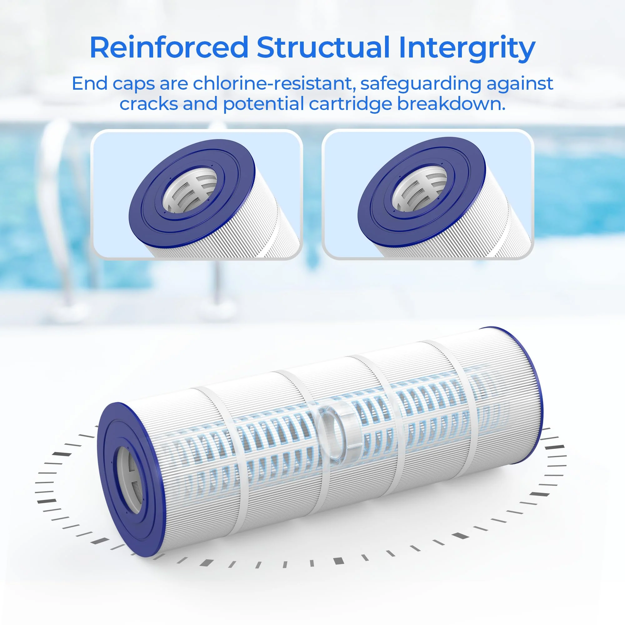 AQUIVEX CCP420 Pool Filter Cartridges 4 Pack, Compatible with Pentair Clean & Clear Plus 420, 178584, 179135, R173576, Pleatco PCC105, PCC105-PAK4, Filbur FC-6470, Unicel C-7471 - Image 5