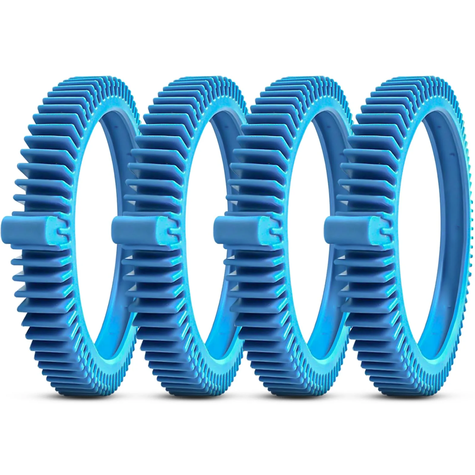 AR-PRO Replacement Tires with Super Hump | Compatible with Poolvergnuegen 896584000-143, Fits Select Poolvergnuegen/Hayward Phoenix Cleaners, 4-Pack