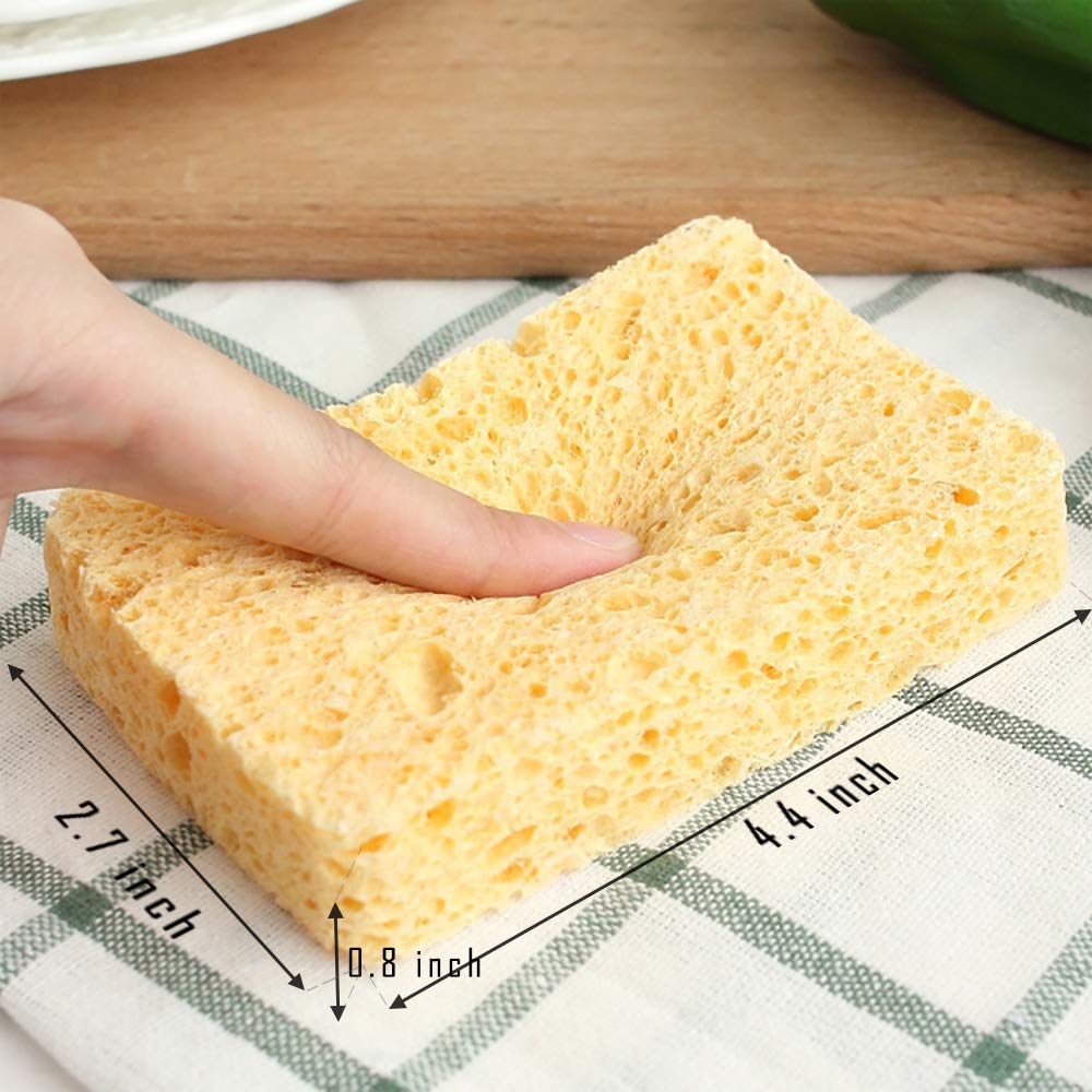 ARCLIBER Cleaning Sponge,Kitchen Sponges Pack,Non-Scratch Cellulose Sponge for Bathroom,Cars,Colorful Compressed Sponge (36 Pack) - Image 6